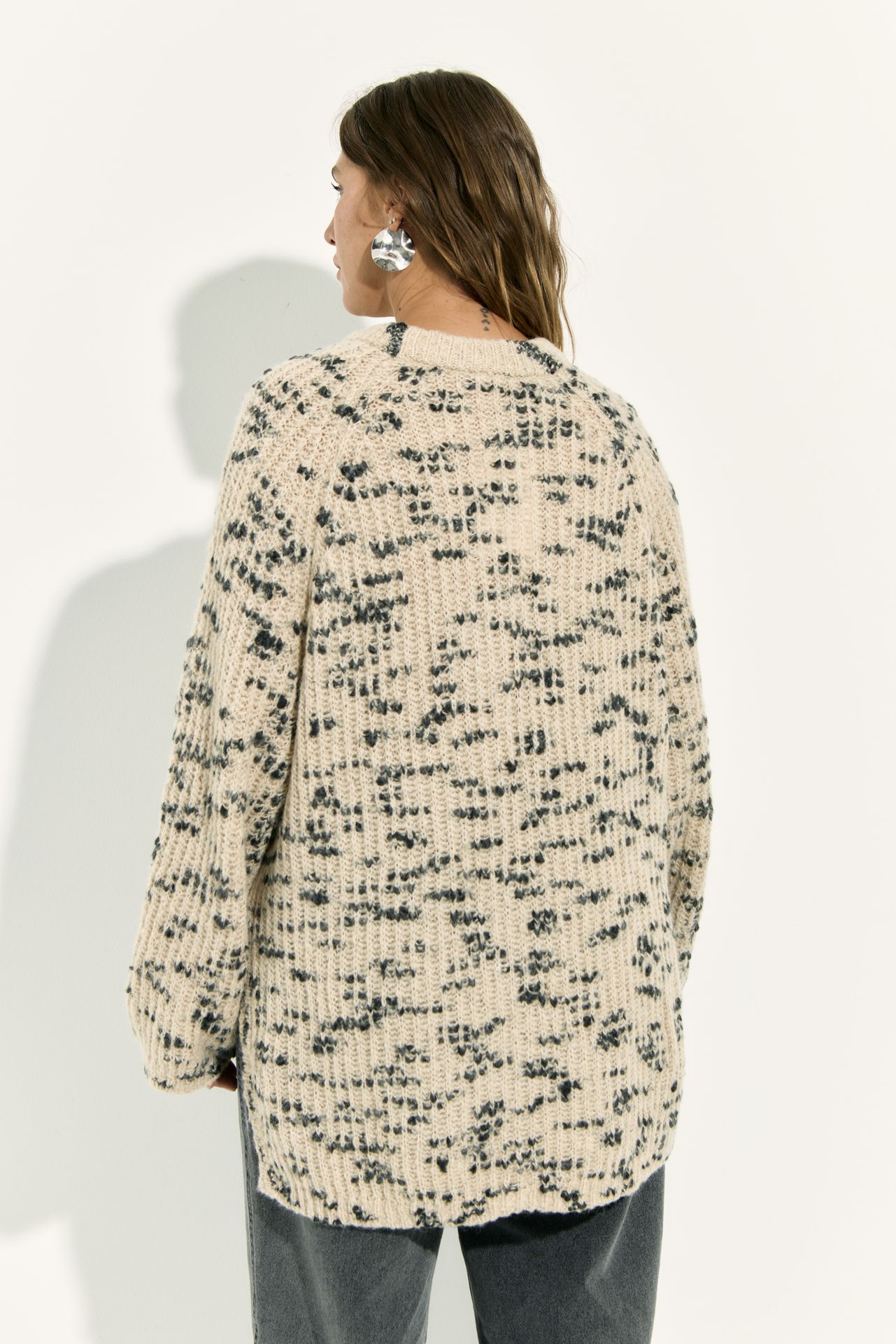 Джемпер с меланжевым эффектом