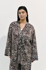 Рубашка из вискозы в технике жаккард ASTRID