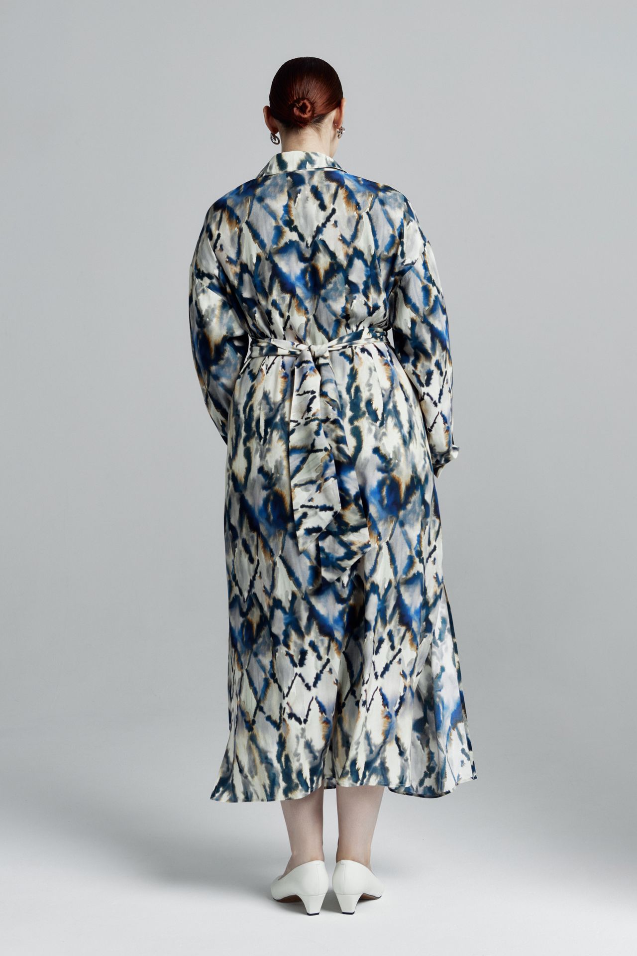 Платье-рубашка в принте