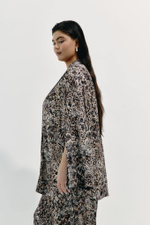 Рубашка из вискозы в технике жаккард ASTRID