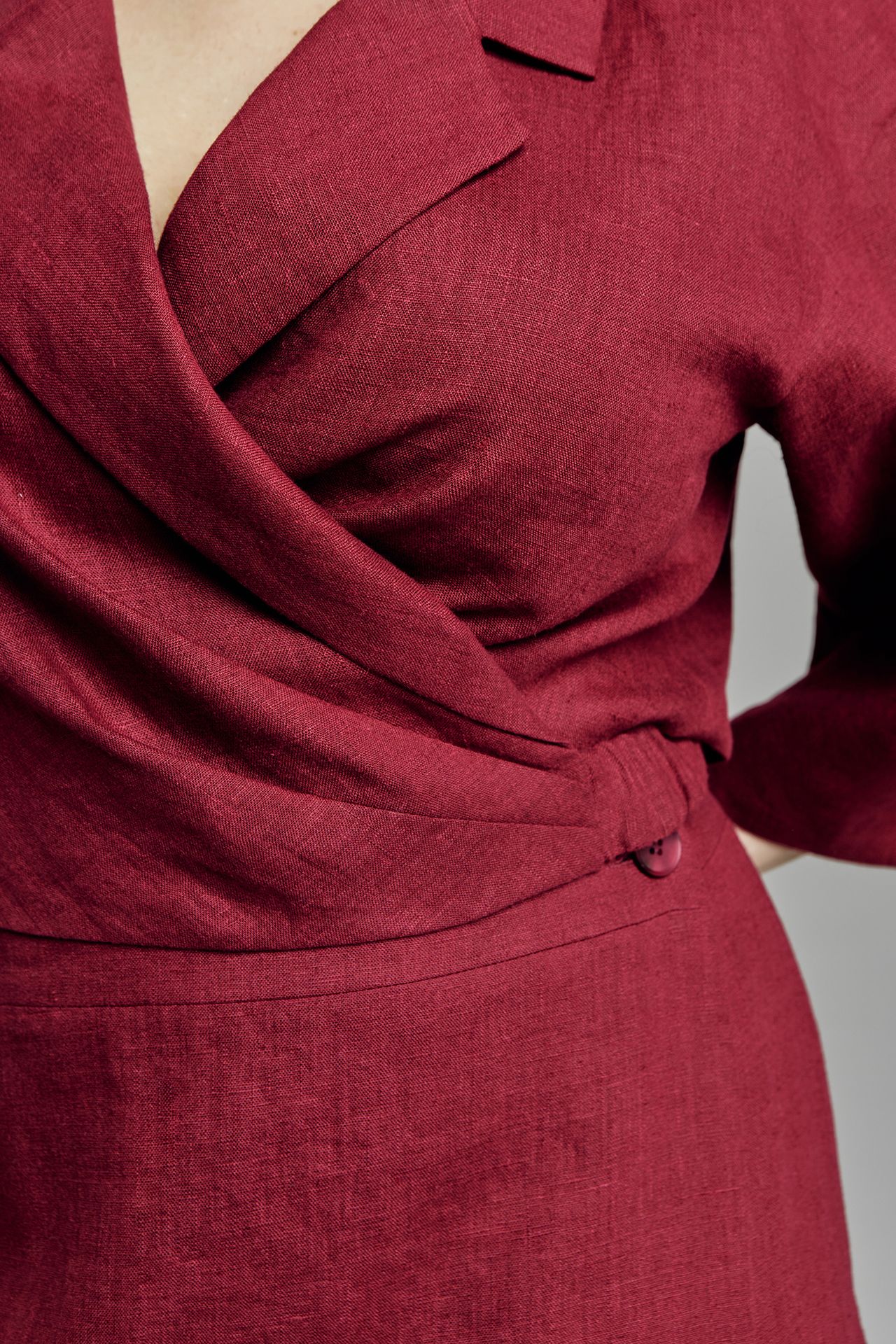 Топ-блуза льняная