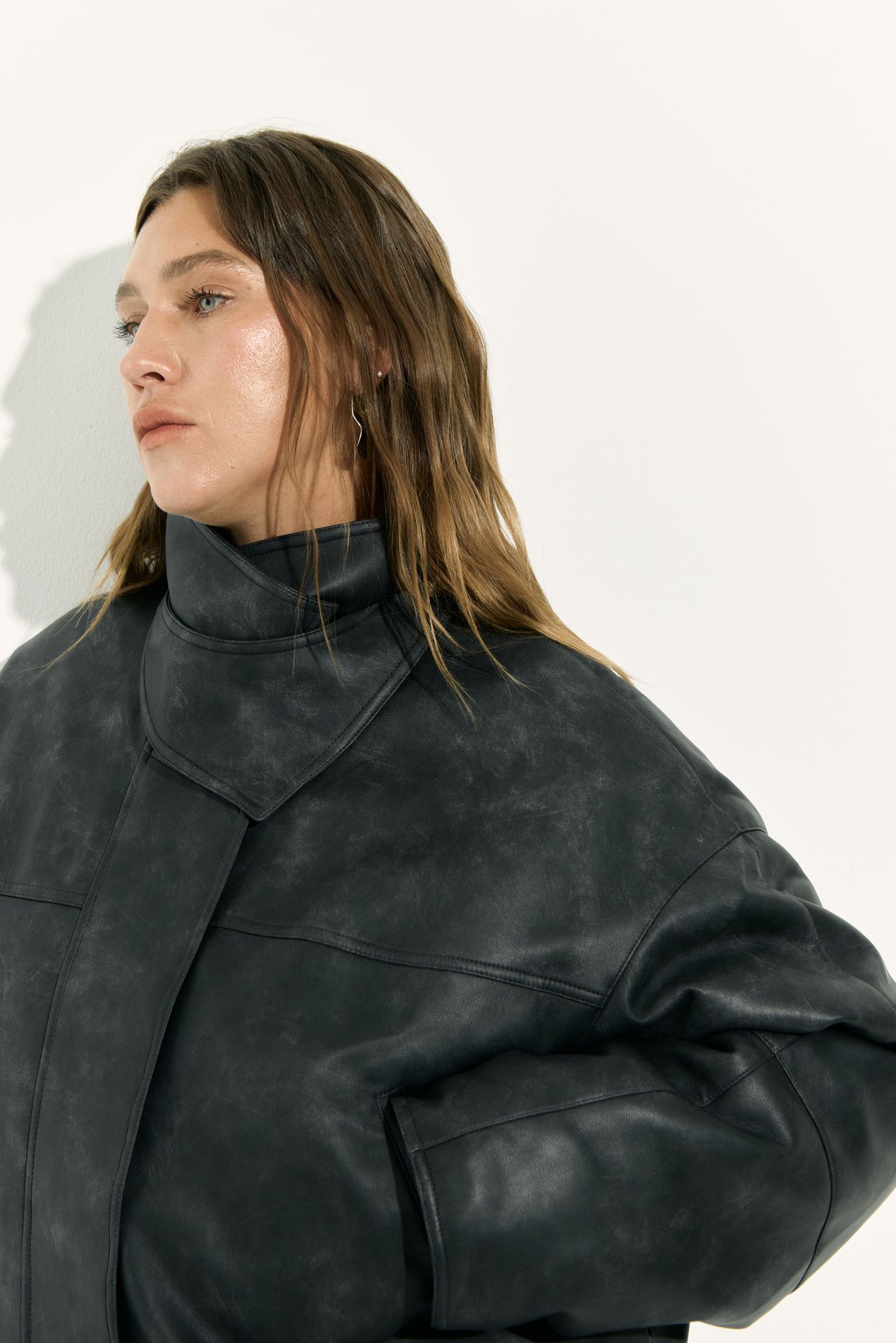 Куртка из экокожи утепленная