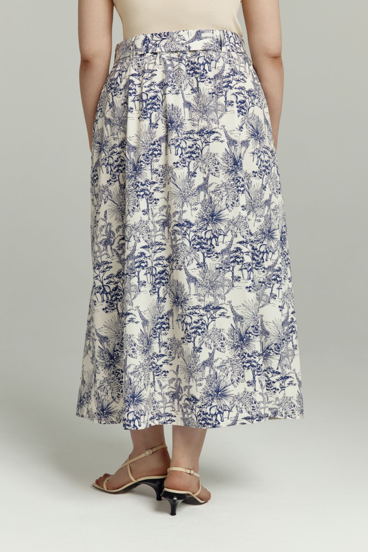 Юбка хлопковая в принте