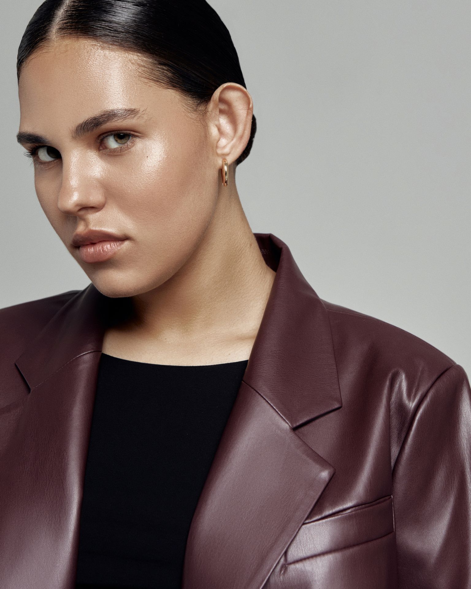 Жакет из экокожи