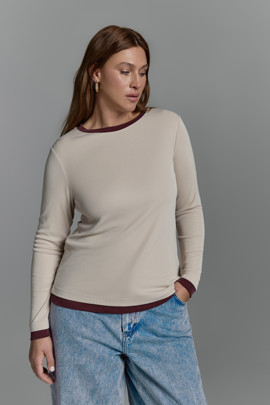 Лонгслив из вискозы ILLUSION