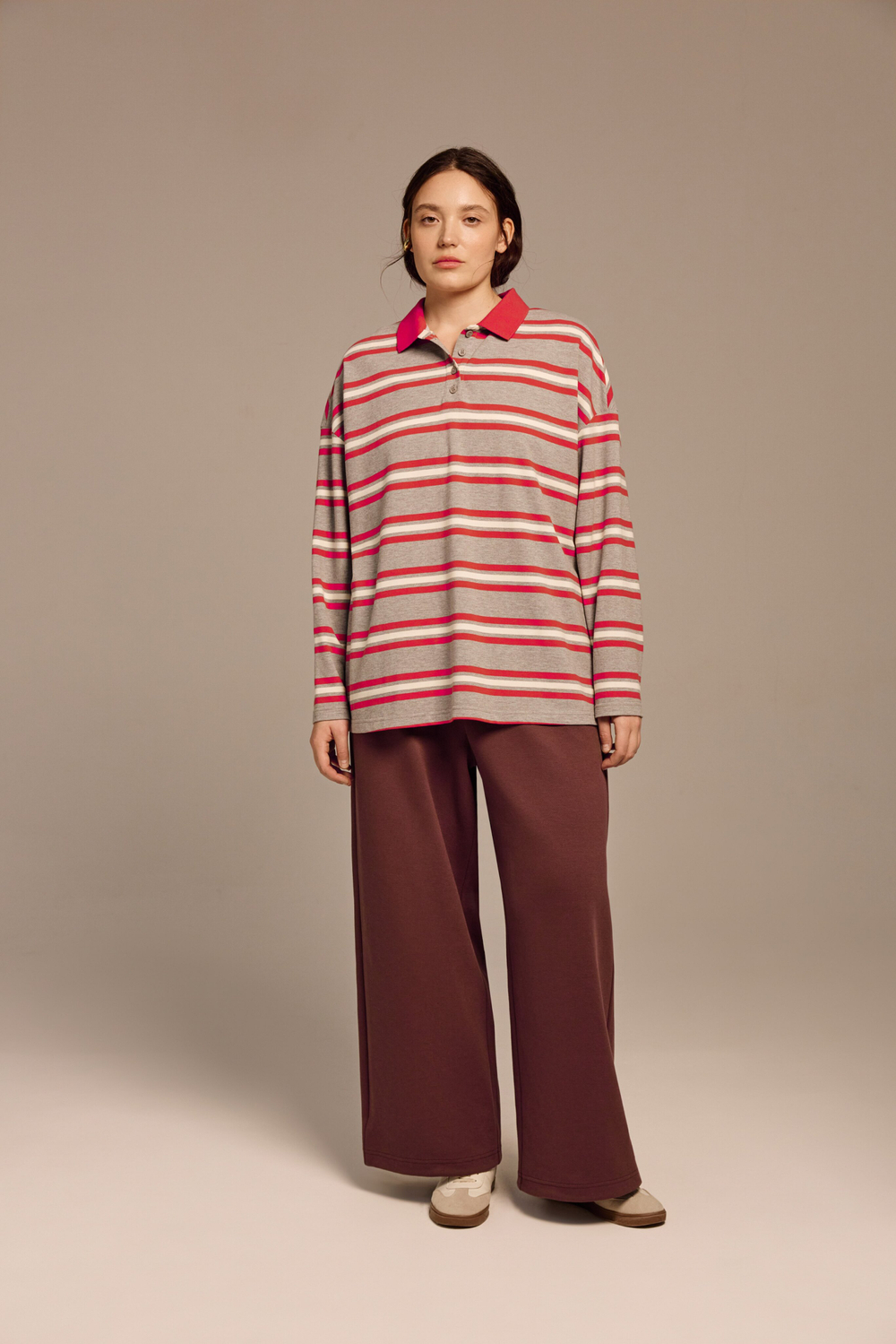 Поло с длинным рукавом Элен