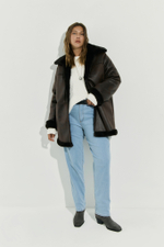 Дубленка на молнии короткая CAMERON