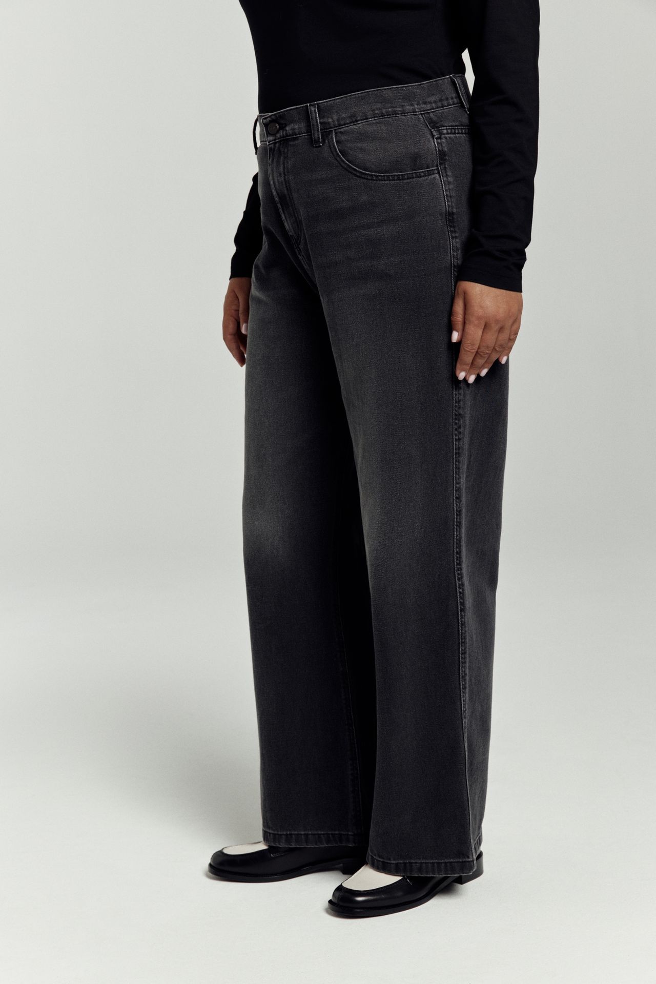 Джинсы широкие