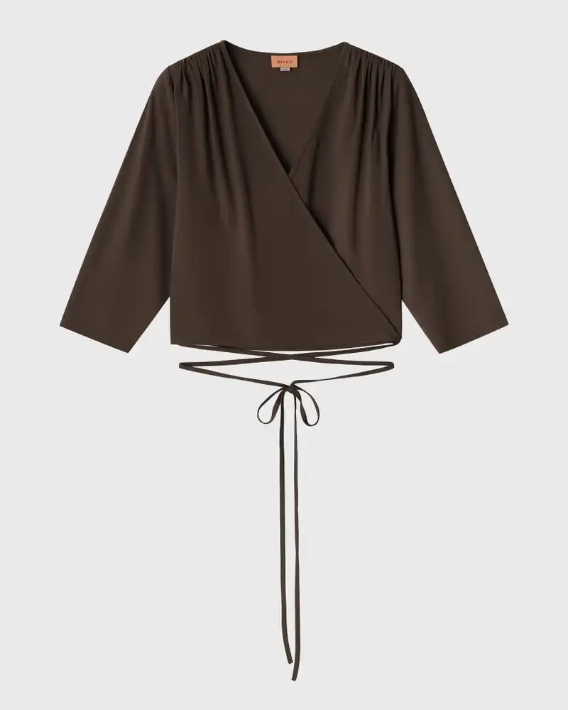 Топ трикотажный с запахом