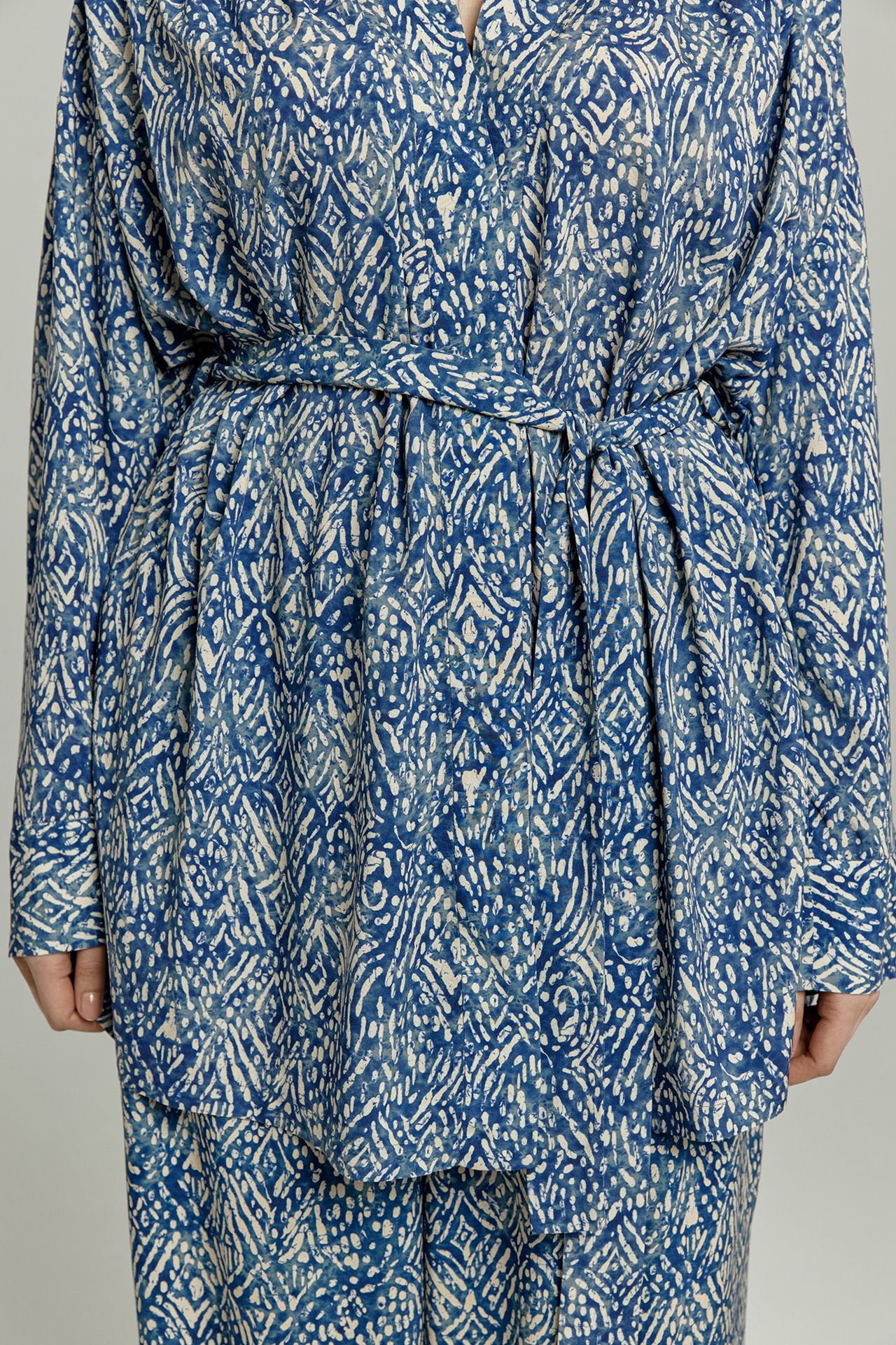 Рубашка-кимоно в принте