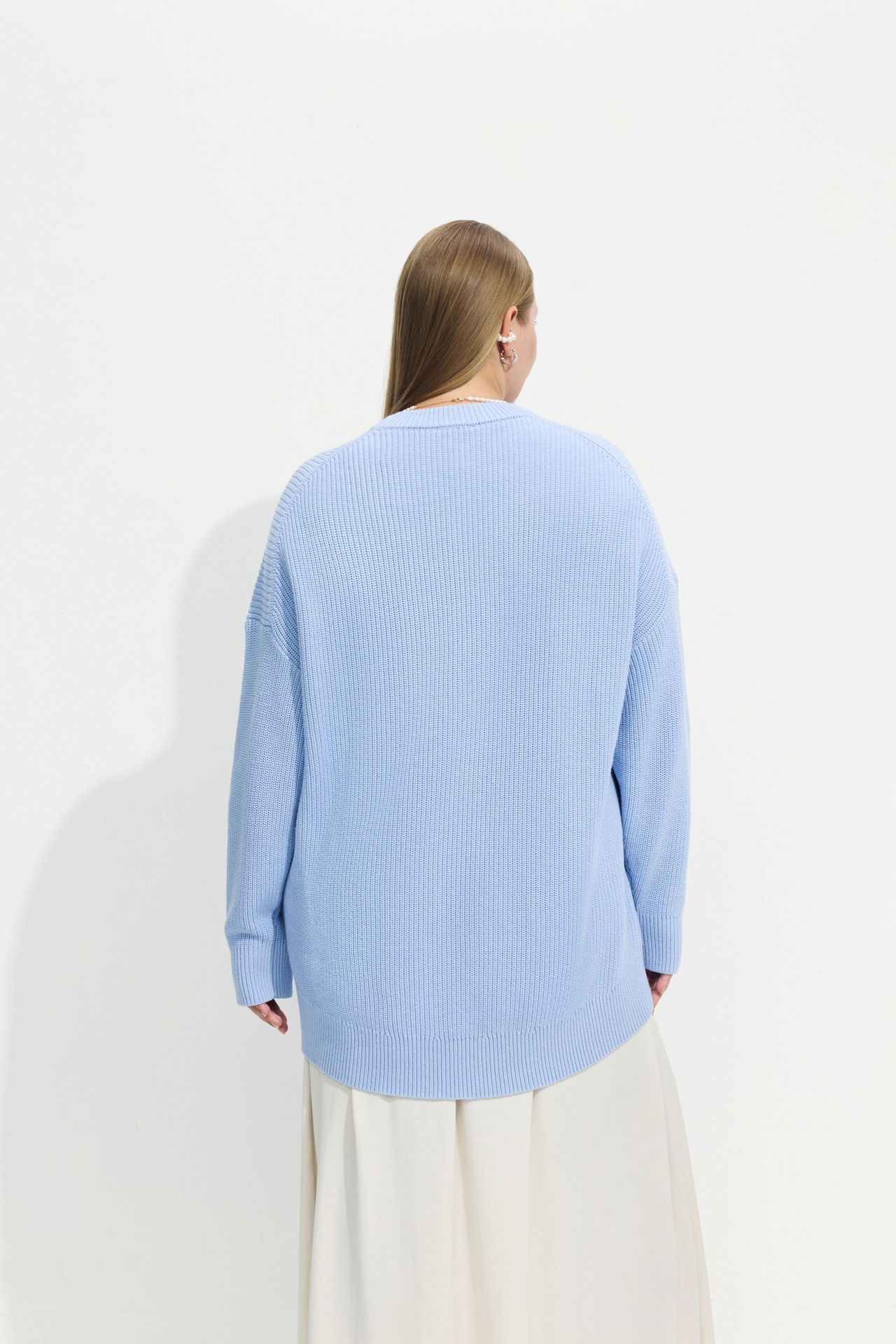 Джемпер хлопковый оверсайз