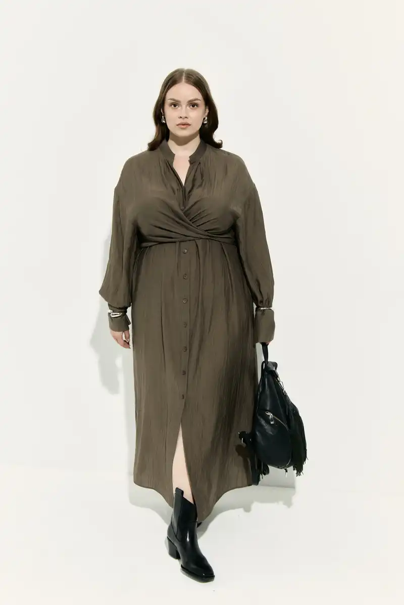 Платье из фактурной вискозы MONET