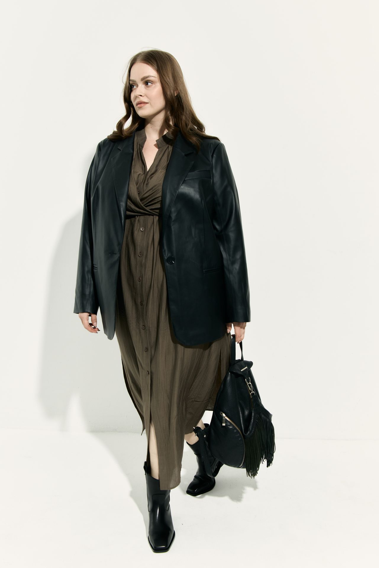 Платье из фактурной вискозы MONET