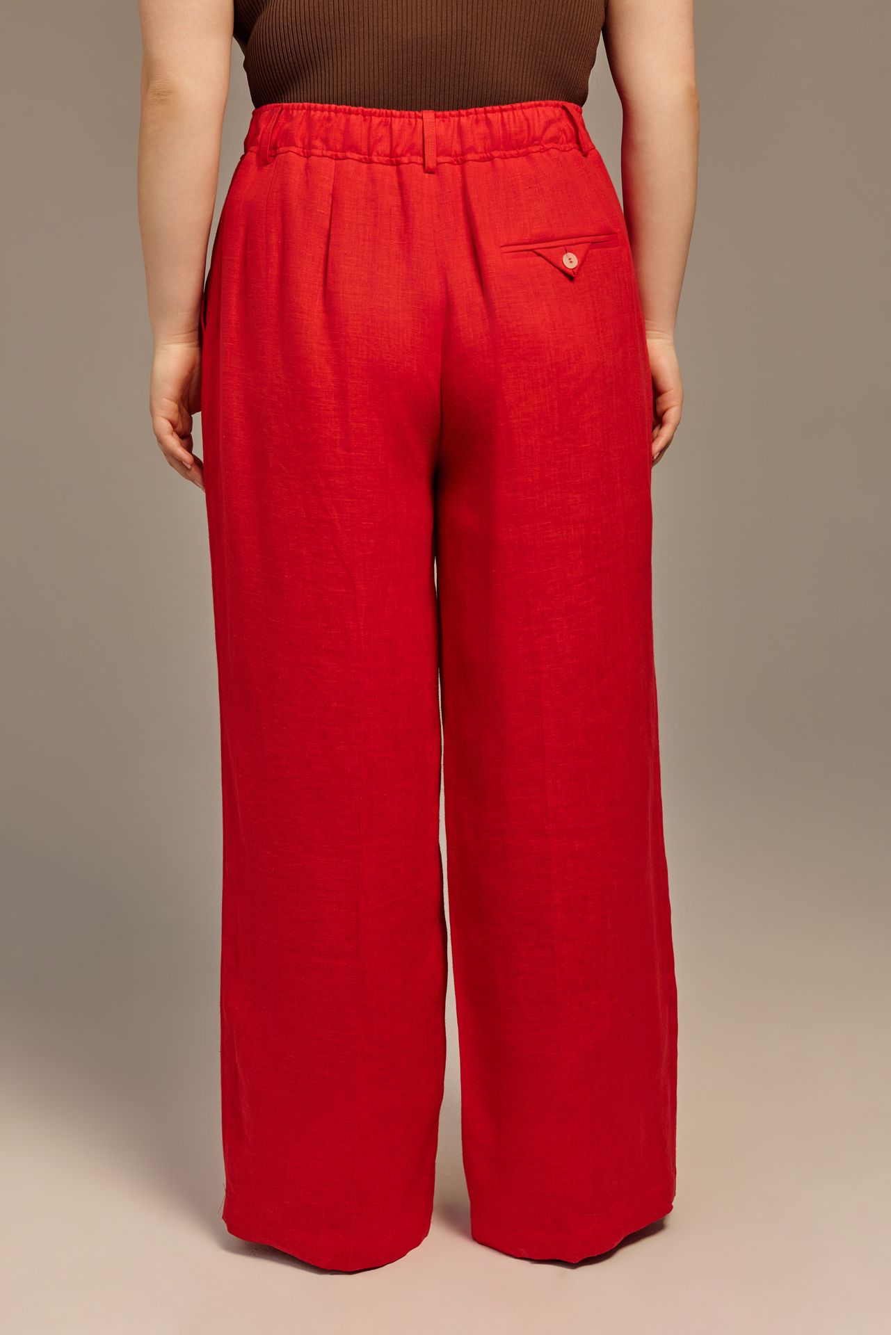 Брюки палаццо изо льна АРРИБА