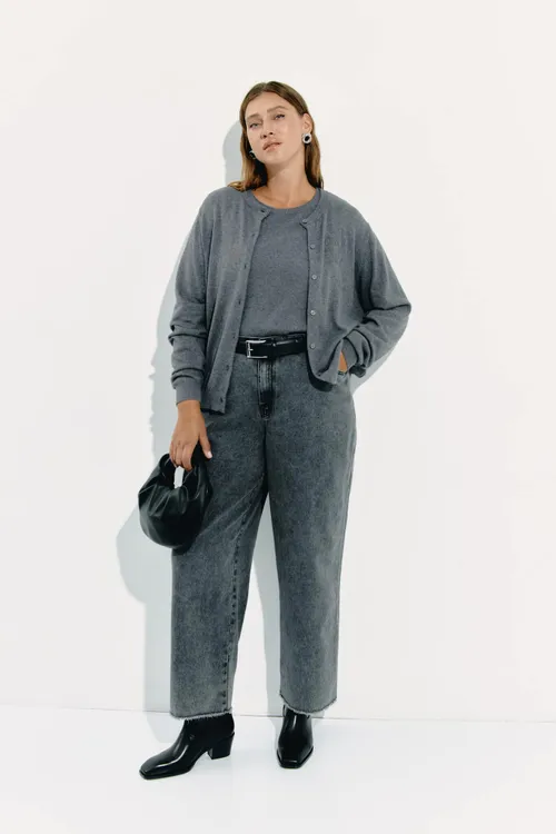 Кардиган укороченный с кашемиром