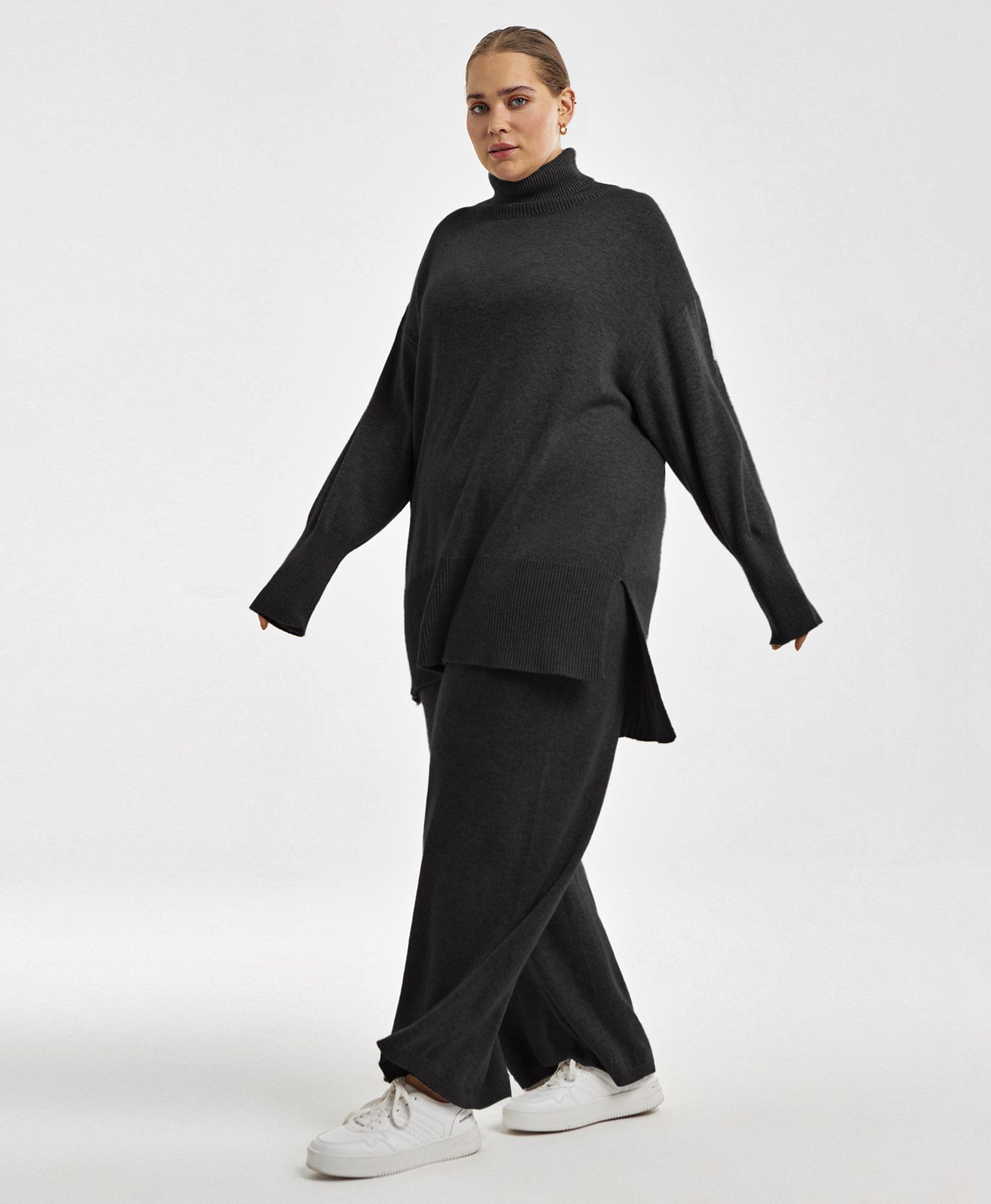 Удлиненный свитер из ангоры