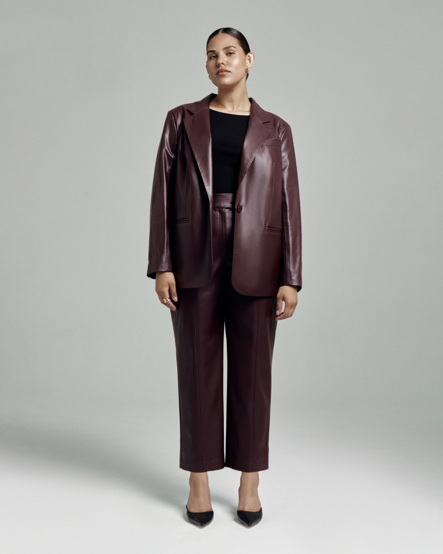 Жакет из экокожи