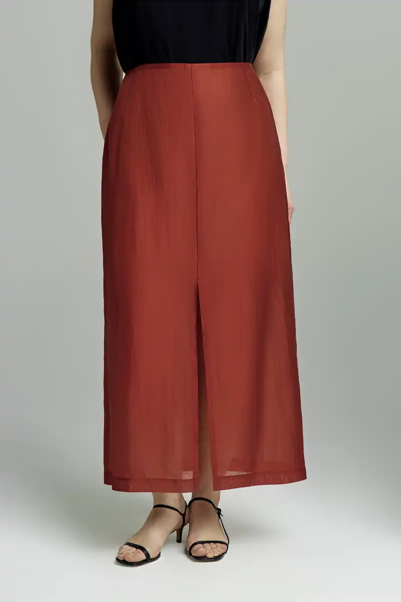 Юбка из прозрачной ткани