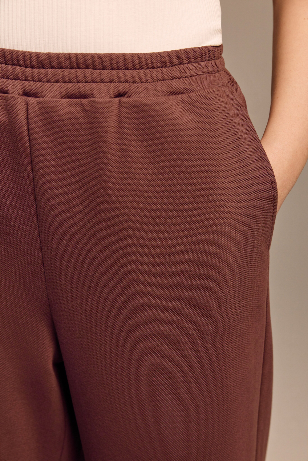 Брюки из хлопкового пике «Волкман»