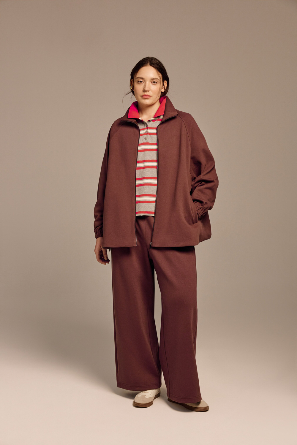 Брюки из хлопкового пике «Волкман»