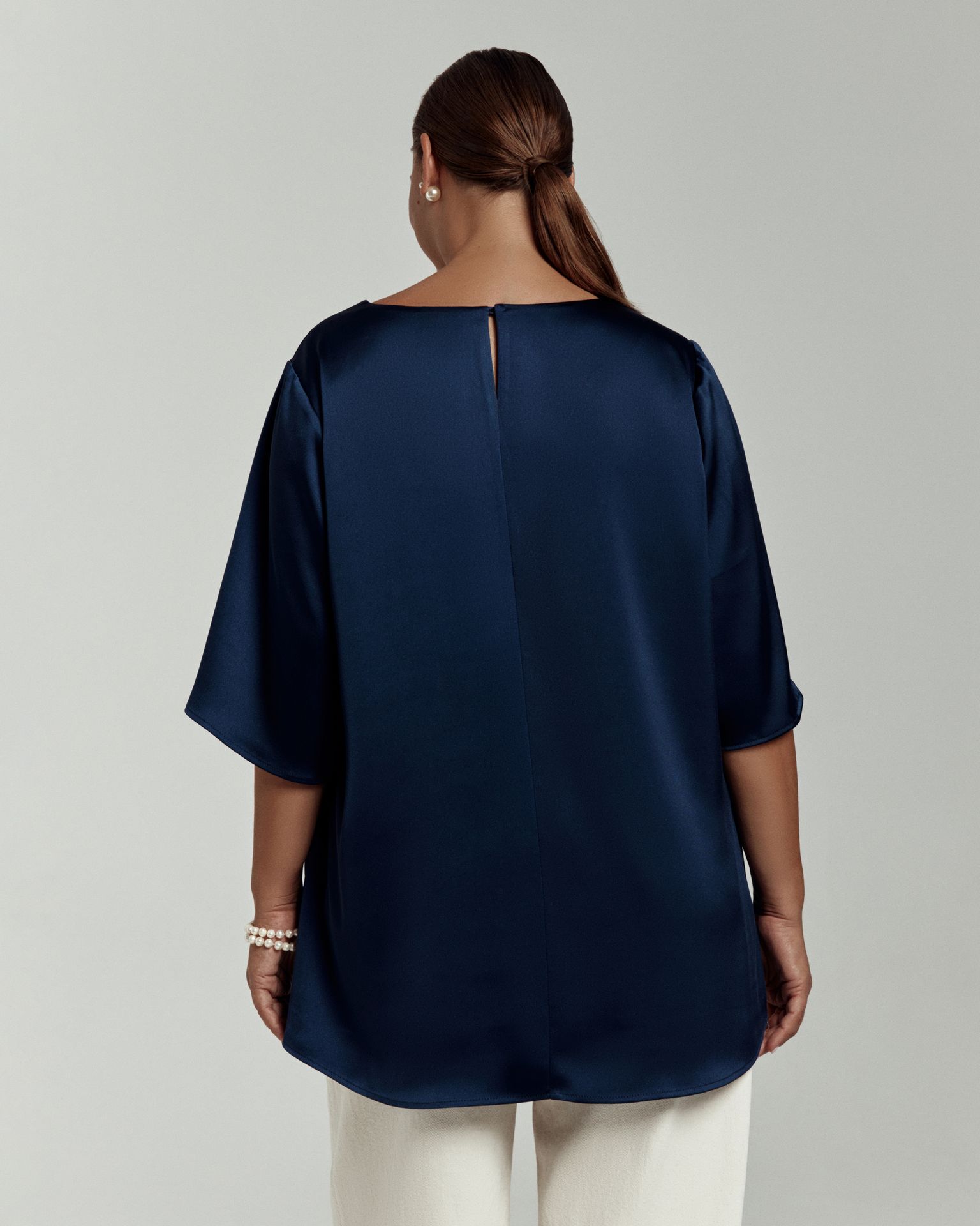 Топ-блуза струящаяся