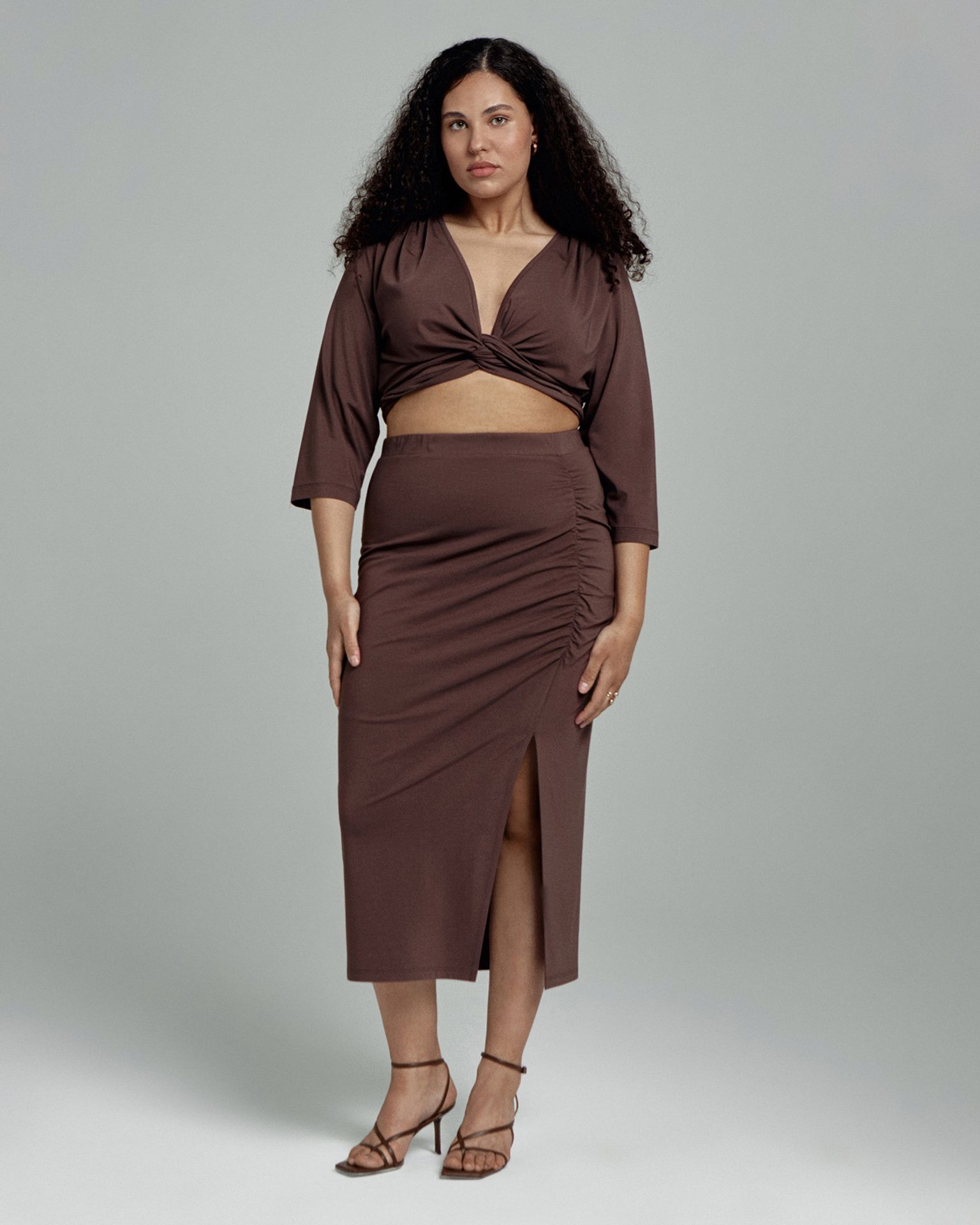 Юбка с ассиметричной драпировкой