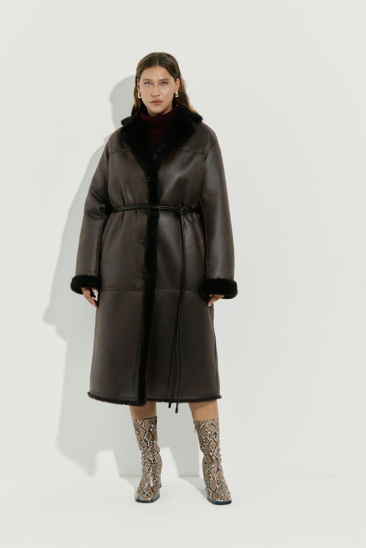 Дубленка удлиненная CAMERON