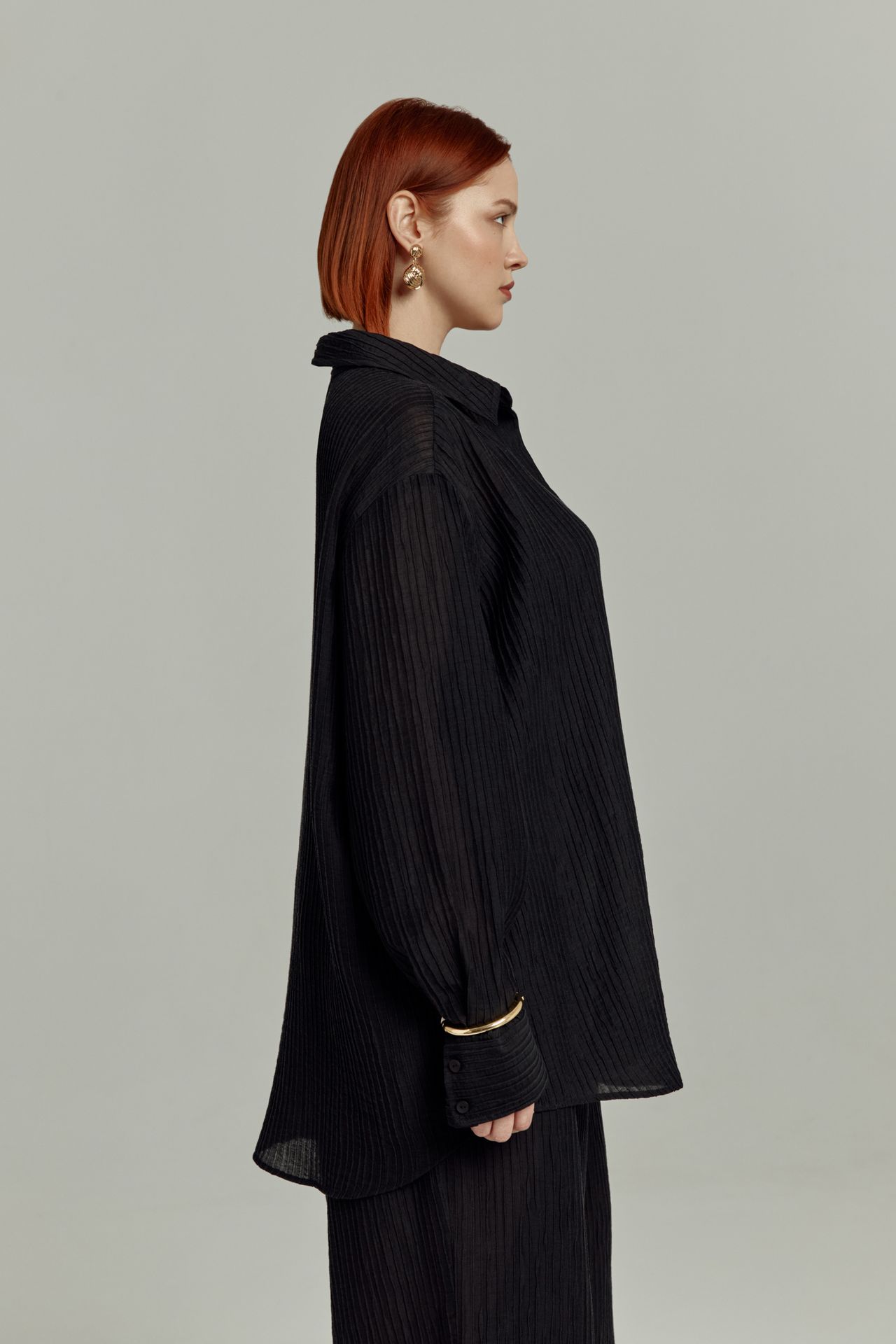 Рубашка из фактурной ткани