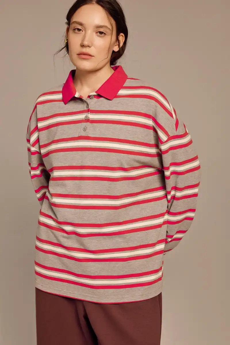 Поло с длинным рукавом Элен