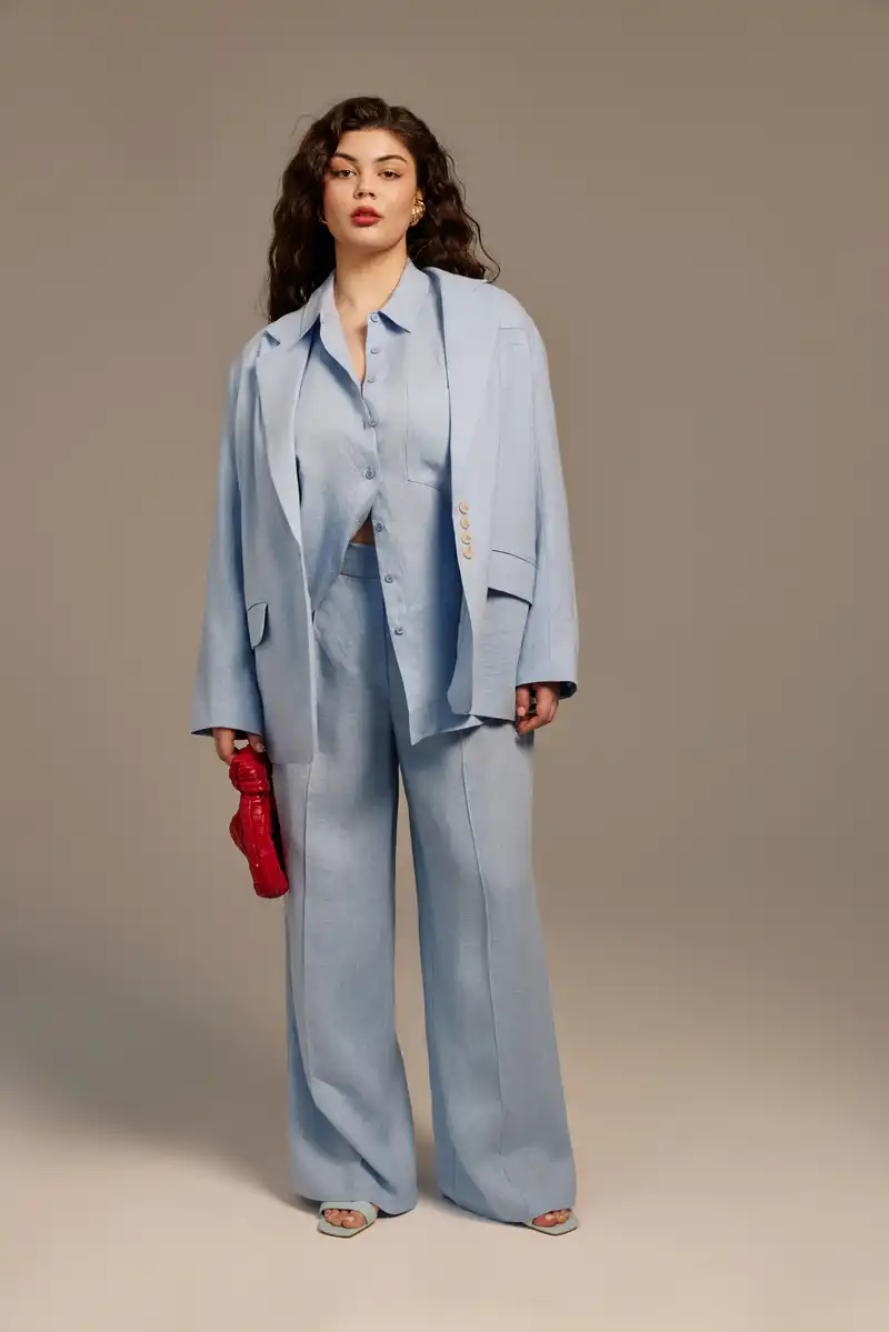 Брюки-палаццо изо льна АРРИБА