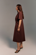 Платье с драпировкой ВЕТРЫ