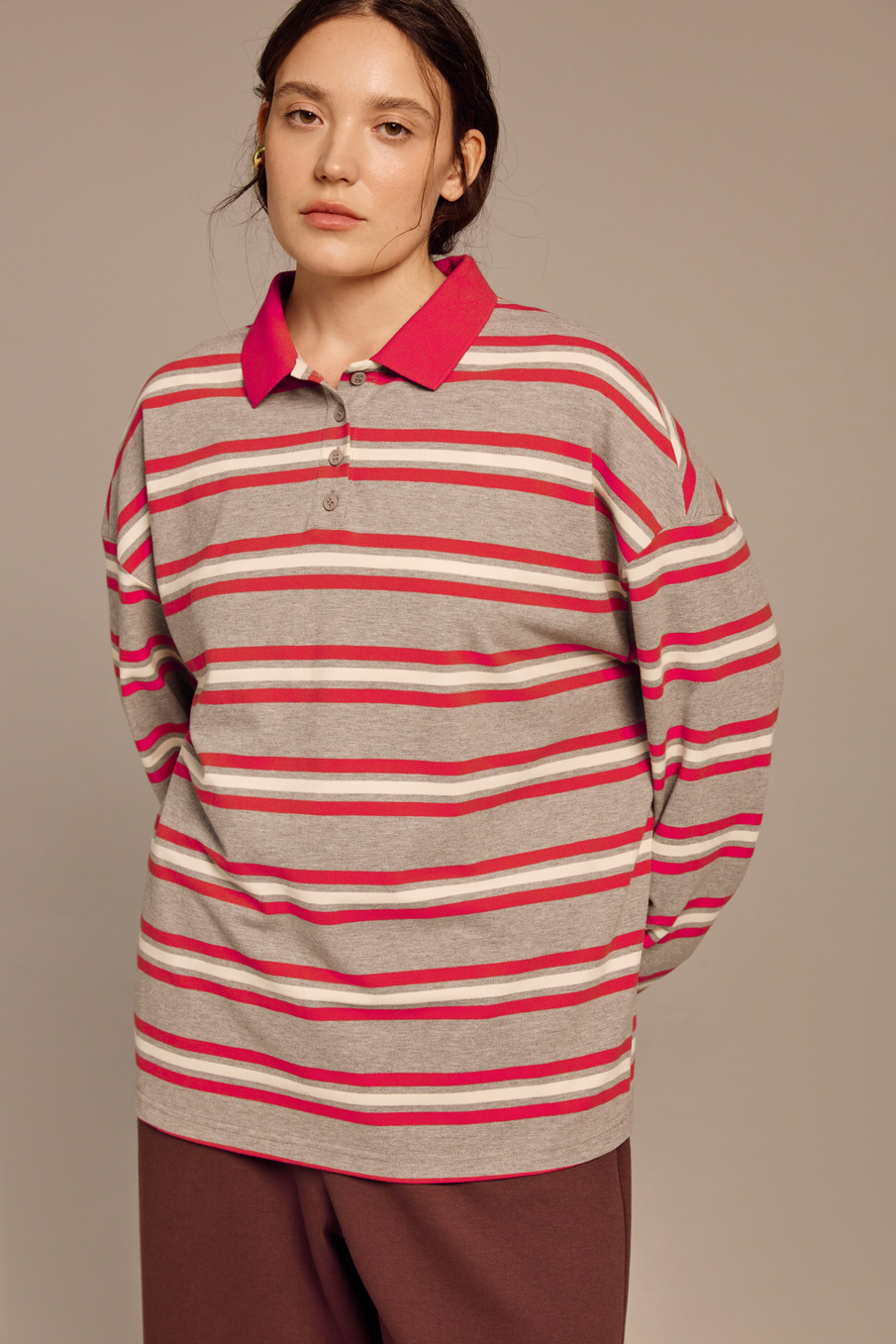 Поло с длинным рукавом Элен