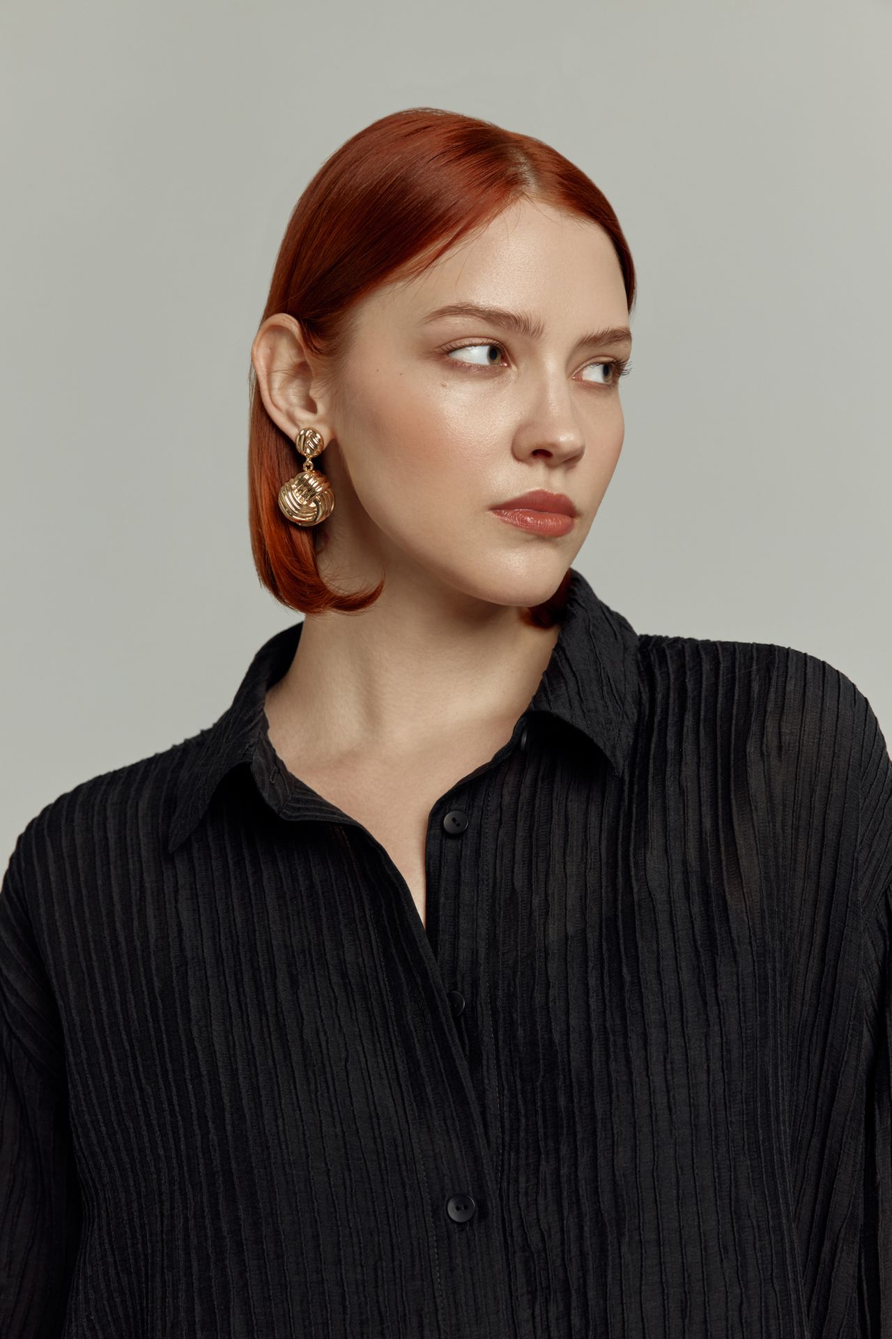 Рубашка из фактурной ткани