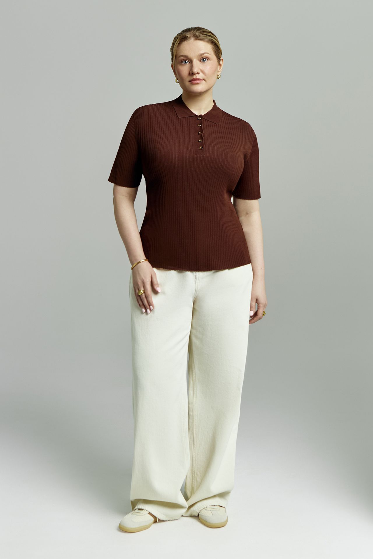 Джемпер-поло с коротким рукавом