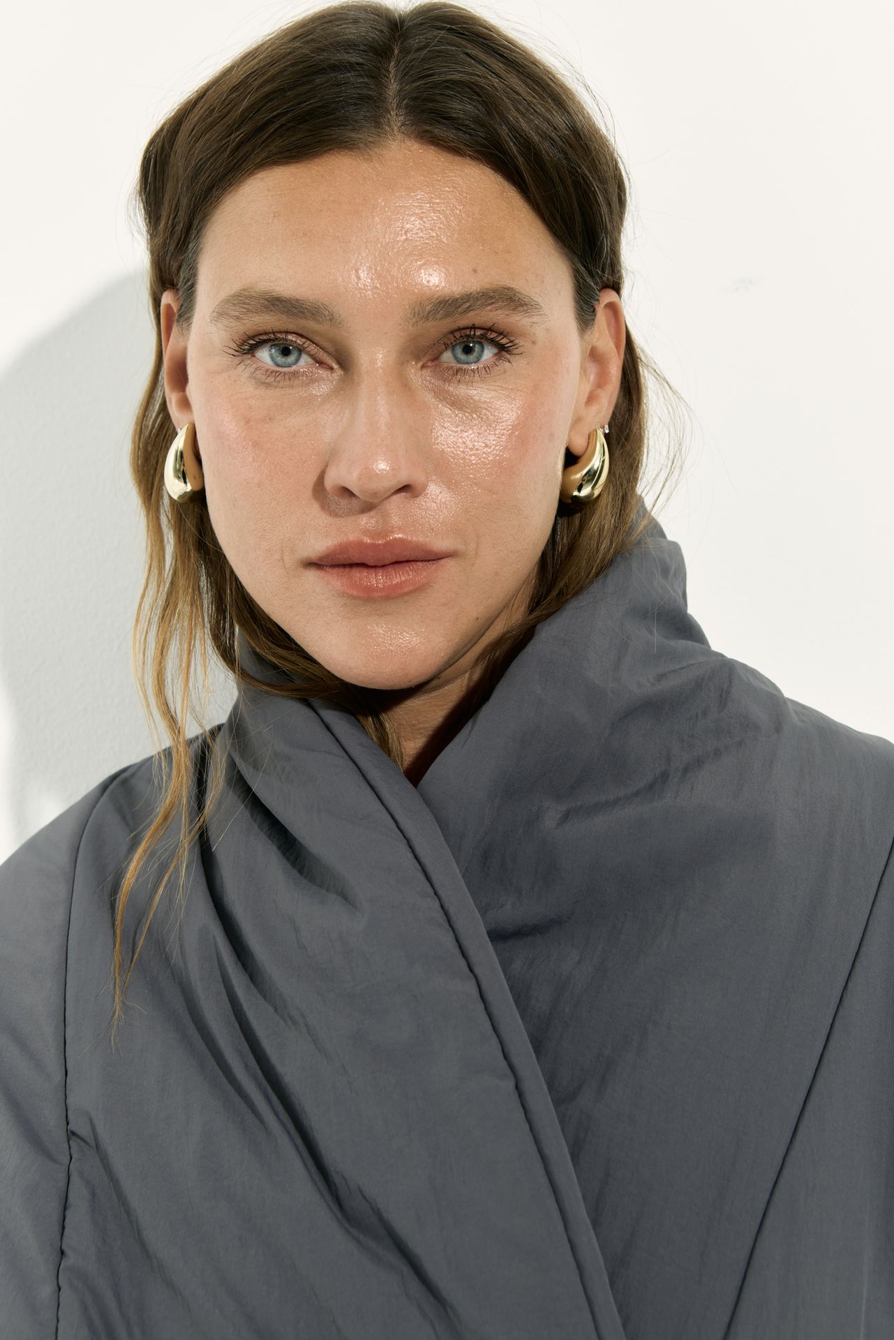 Куртка утепленная в стиле кимоно