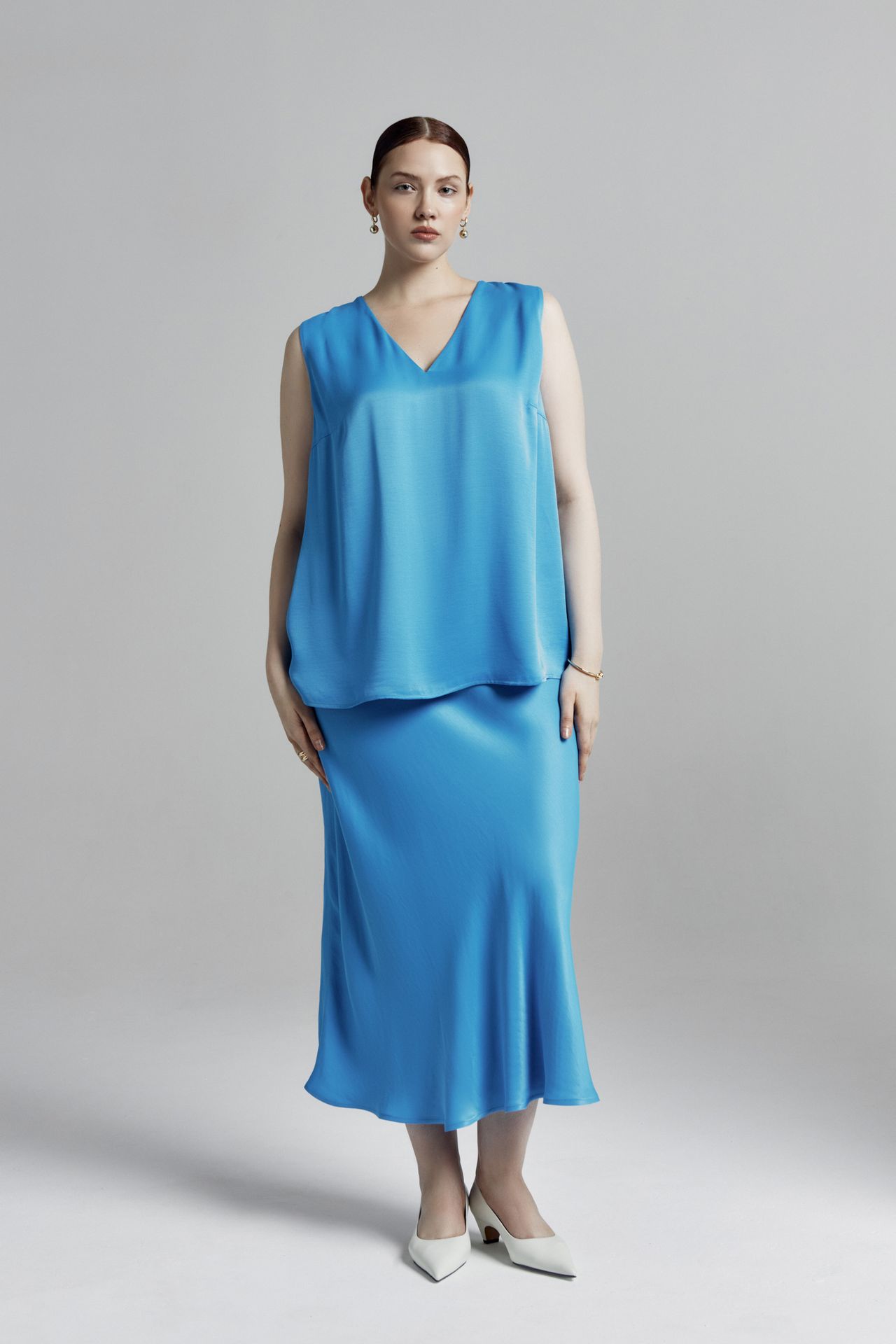 Топ-блуза струящийся