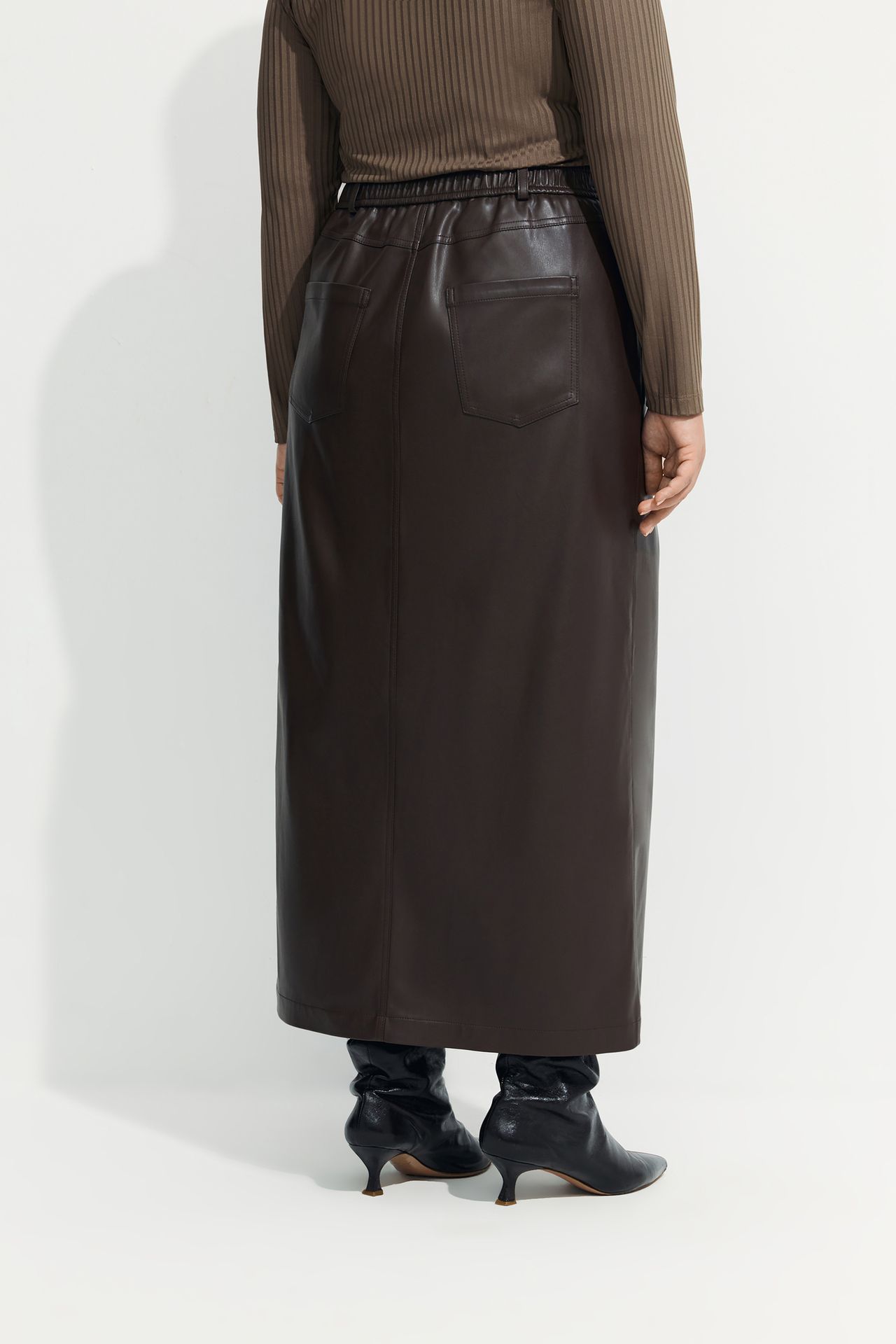 Юбка-миди из экокожи BEY