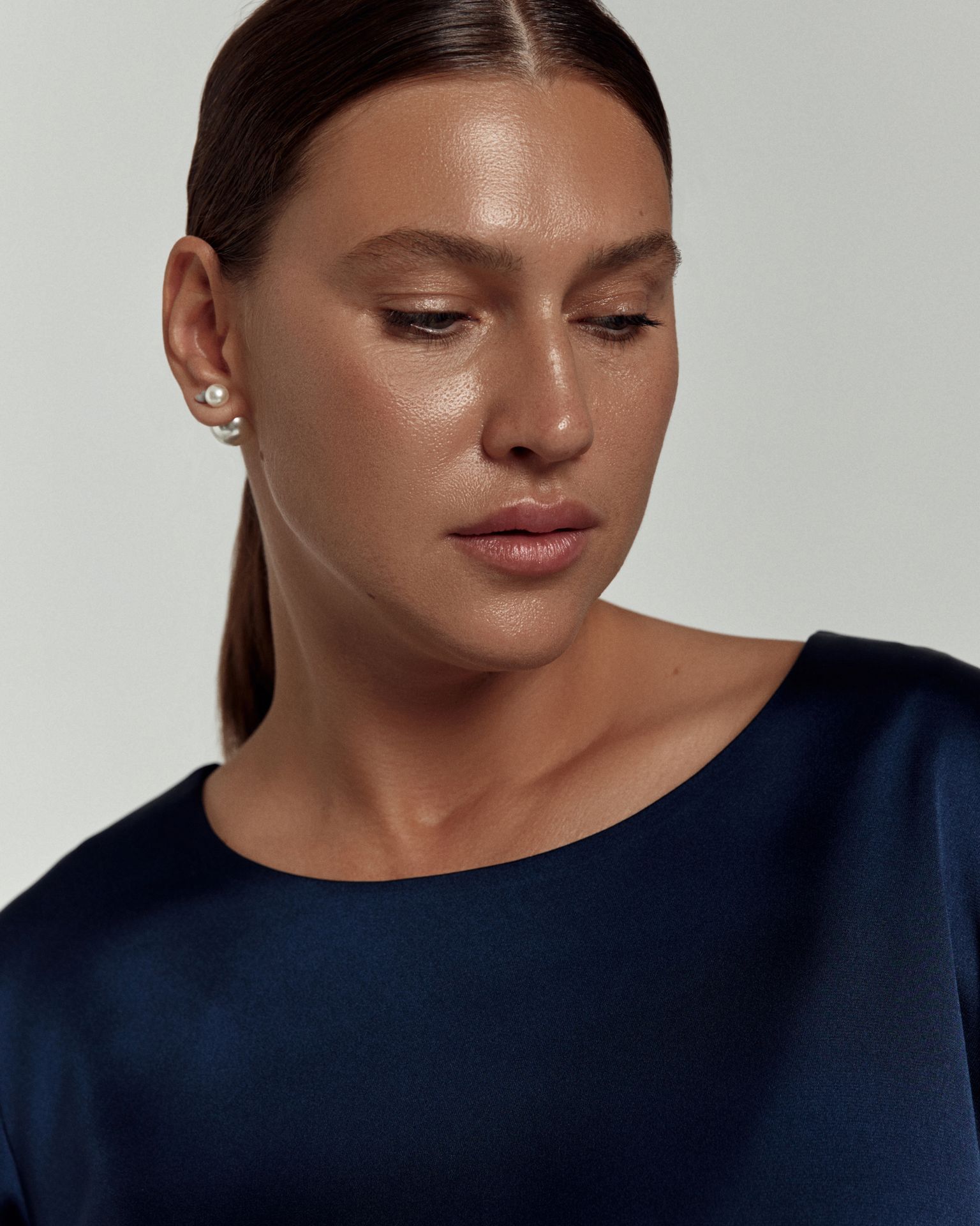 Топ-блуза струящаяся