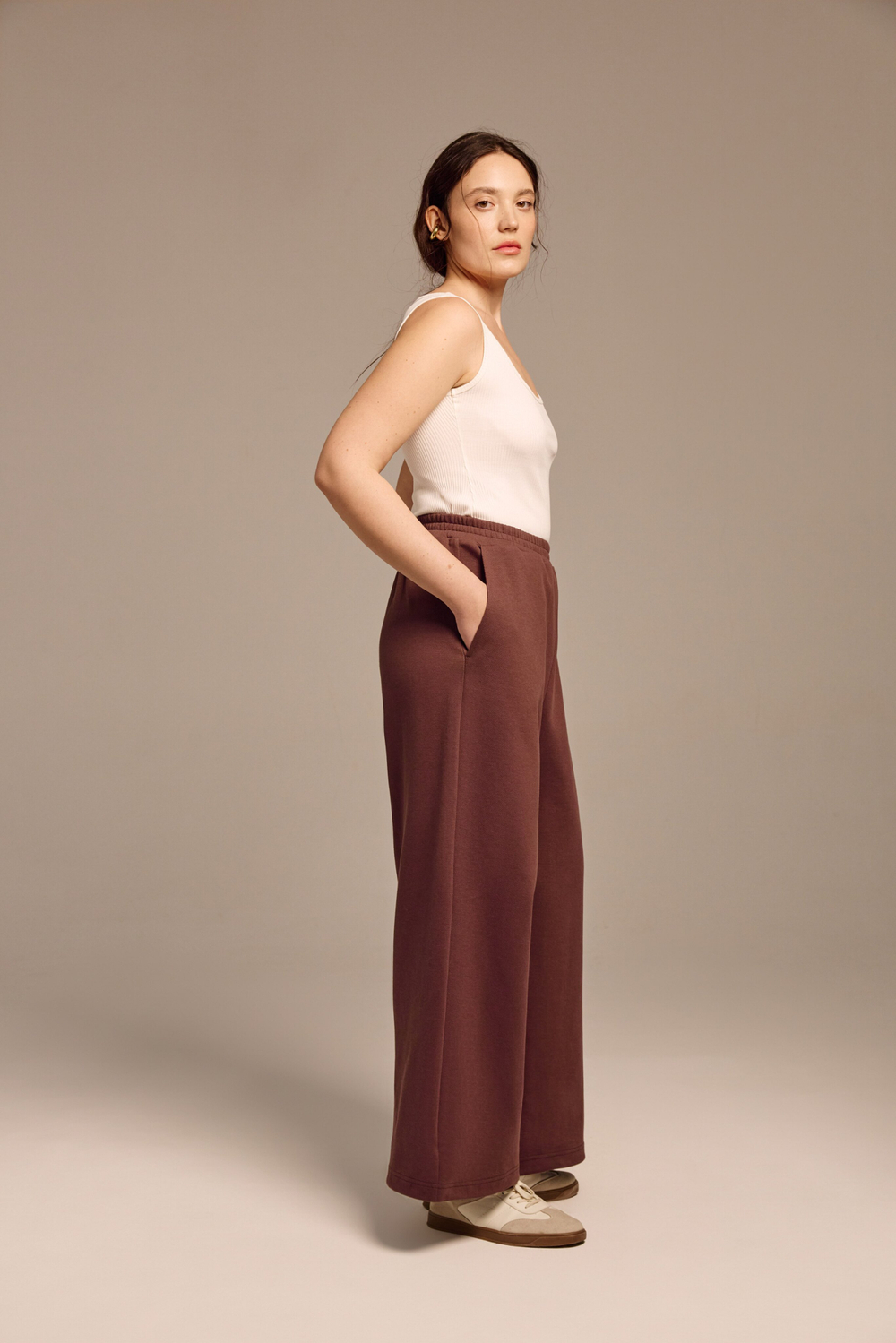 Брюки из хлопкового пике «Волкман»