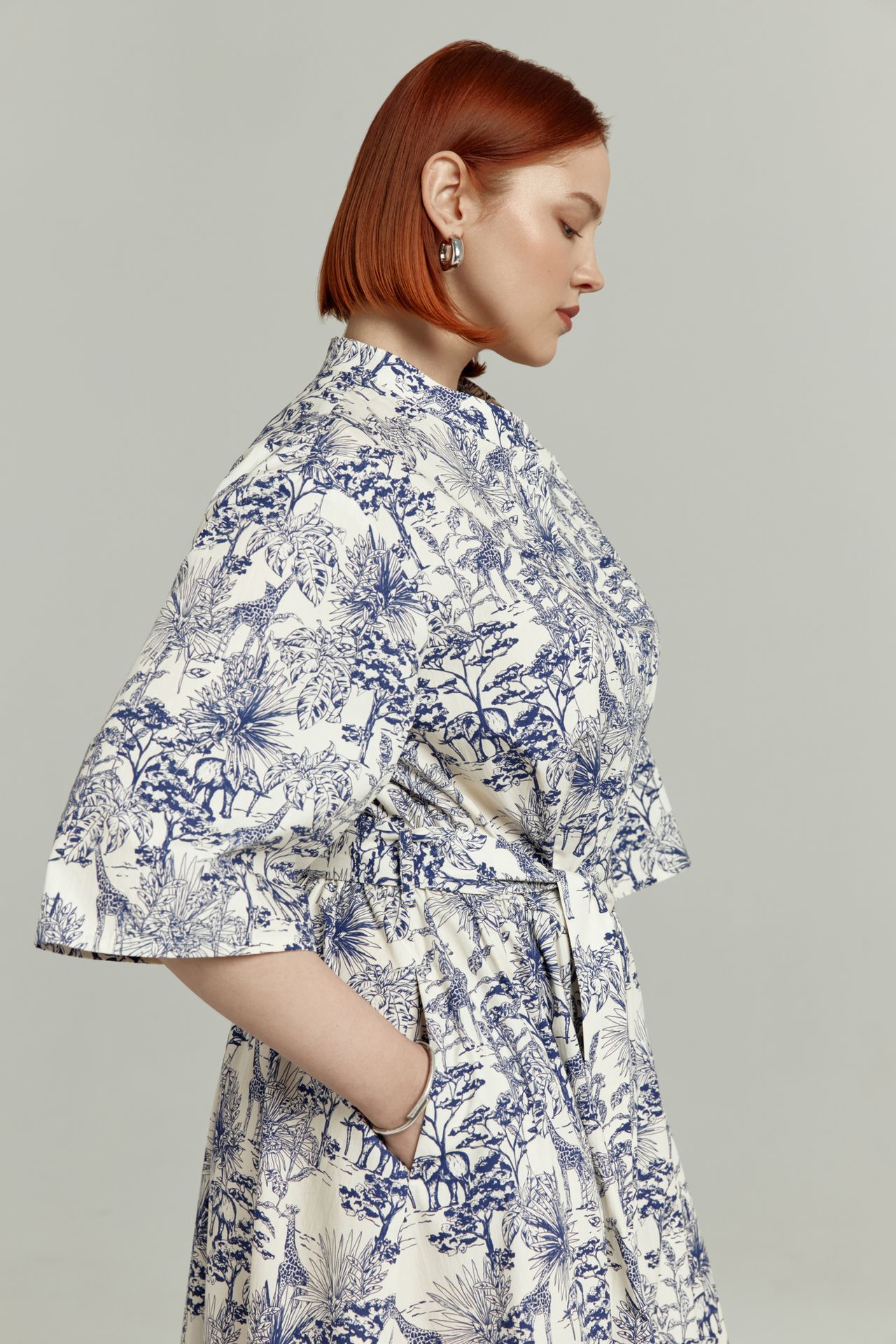 Платье хлопковое в принте