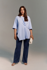 Футболка с драпировкой ВЕТРЫ