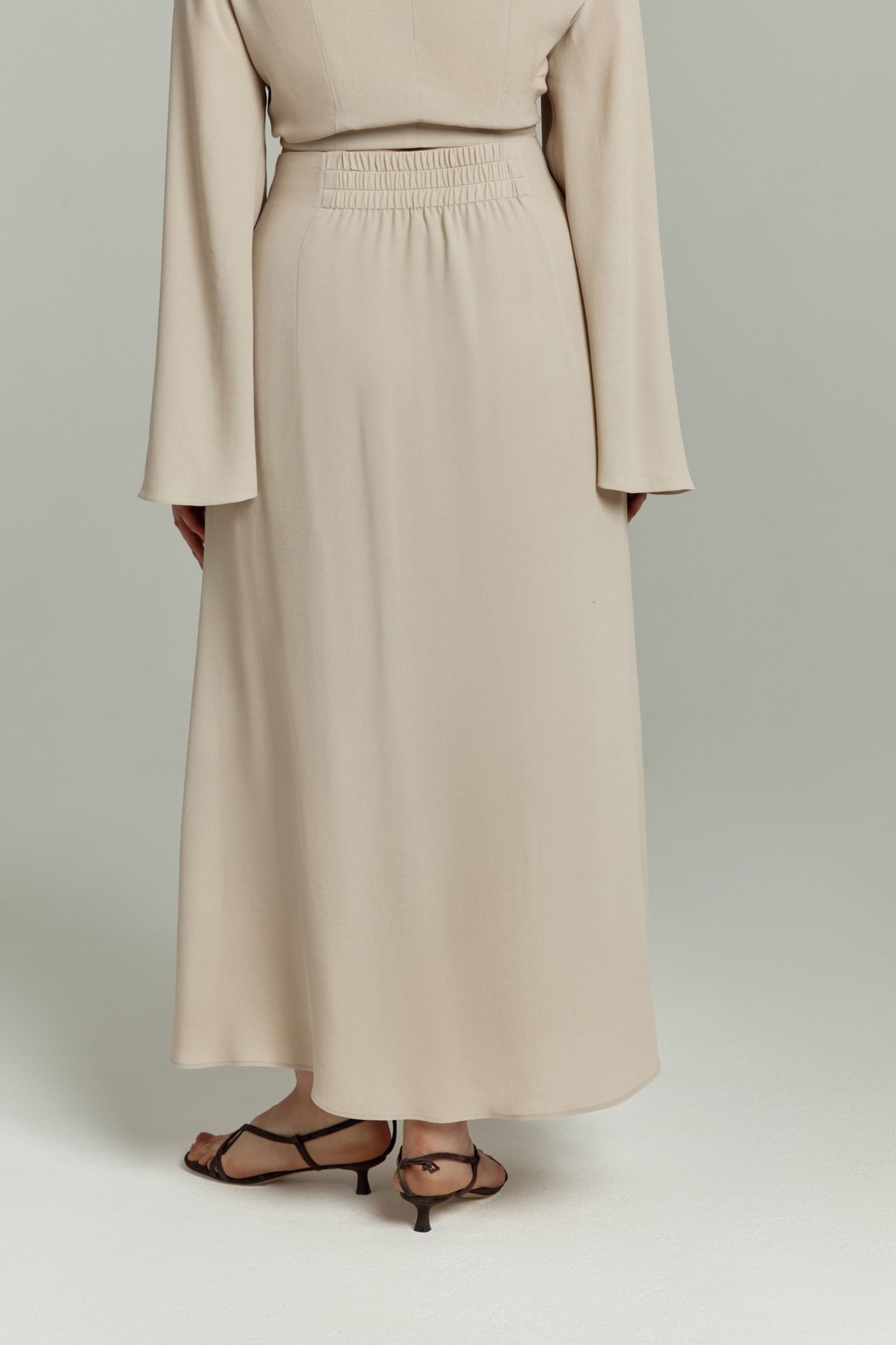 Юбка струящаяся на пуговицах