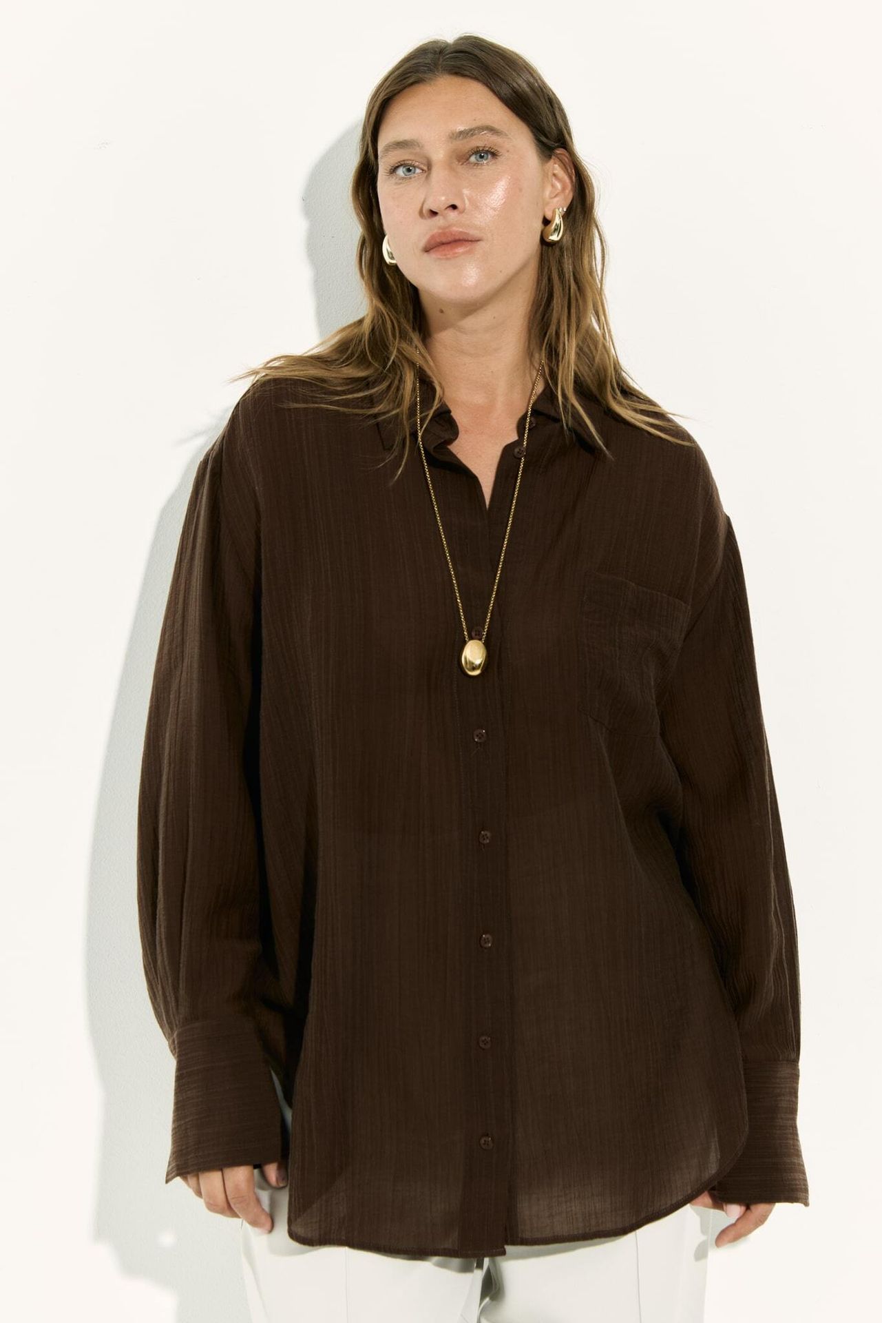 Рубашка полупрозрачная