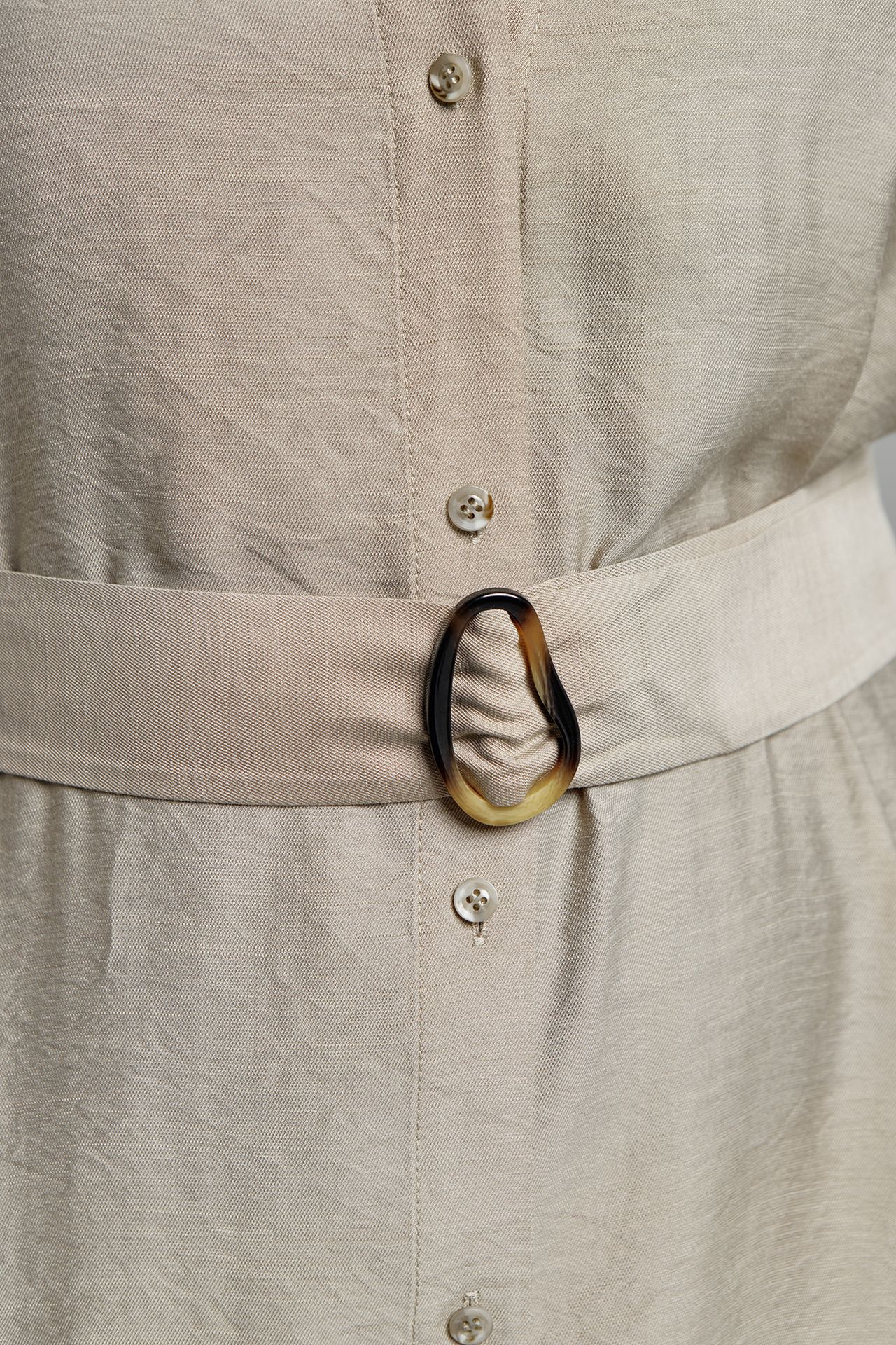 Платье-рубашка струящаяся