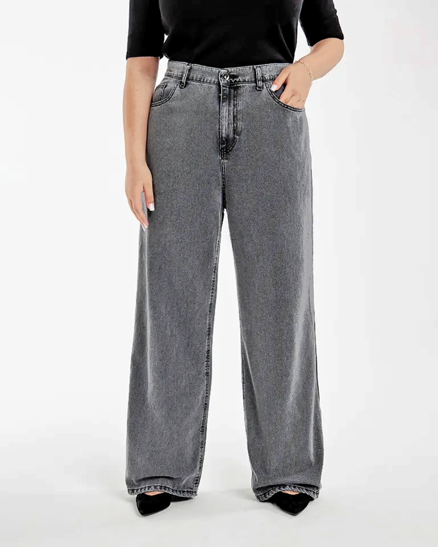 Джинсы широкие HARLOW