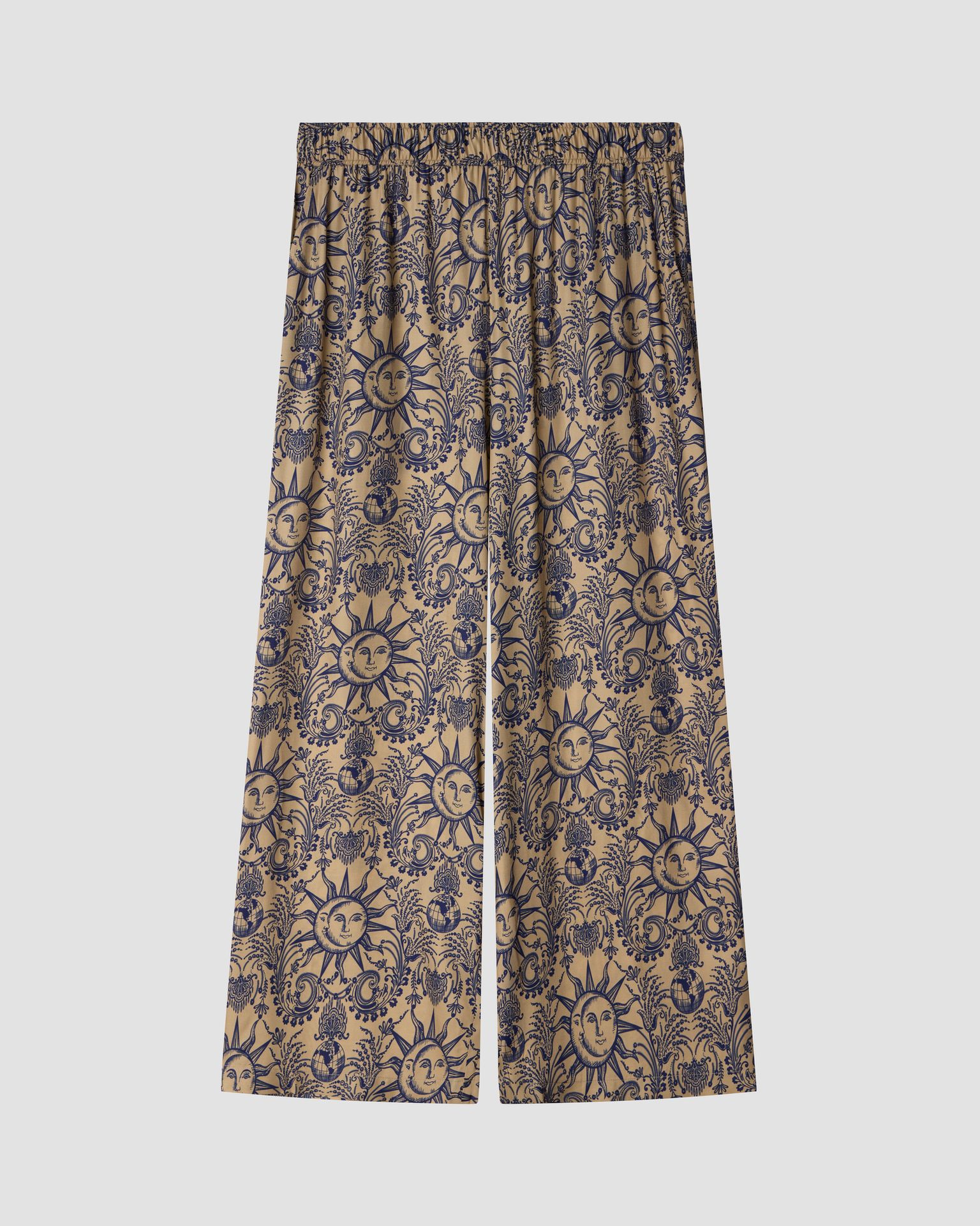 Брюки струящиеся в принте