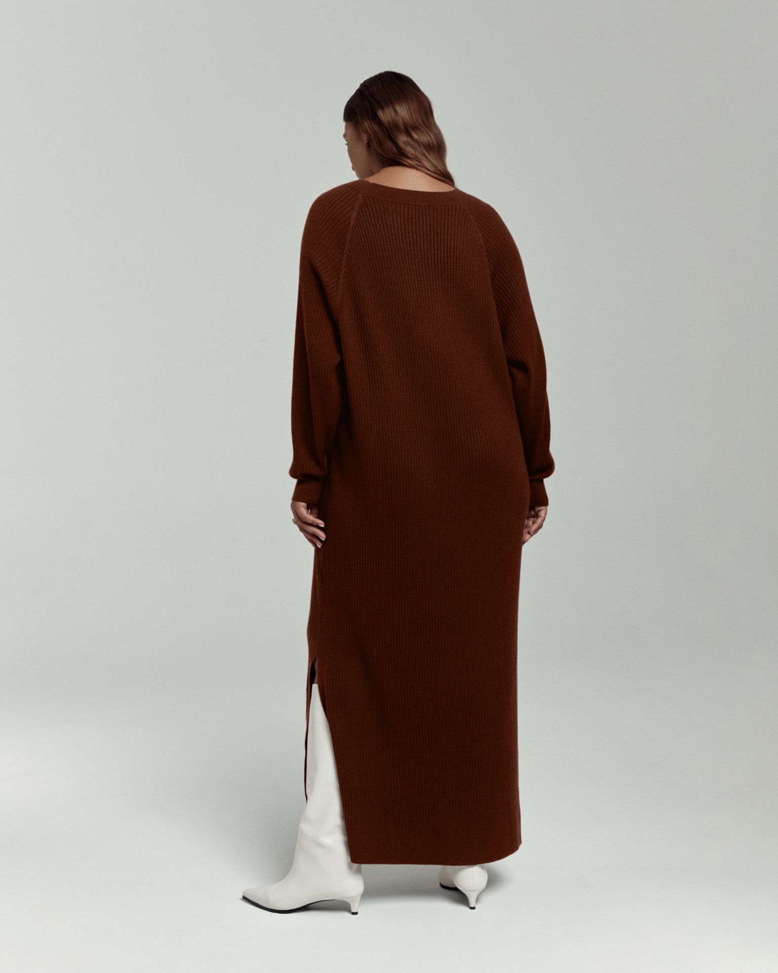 Платье-поло вязаное