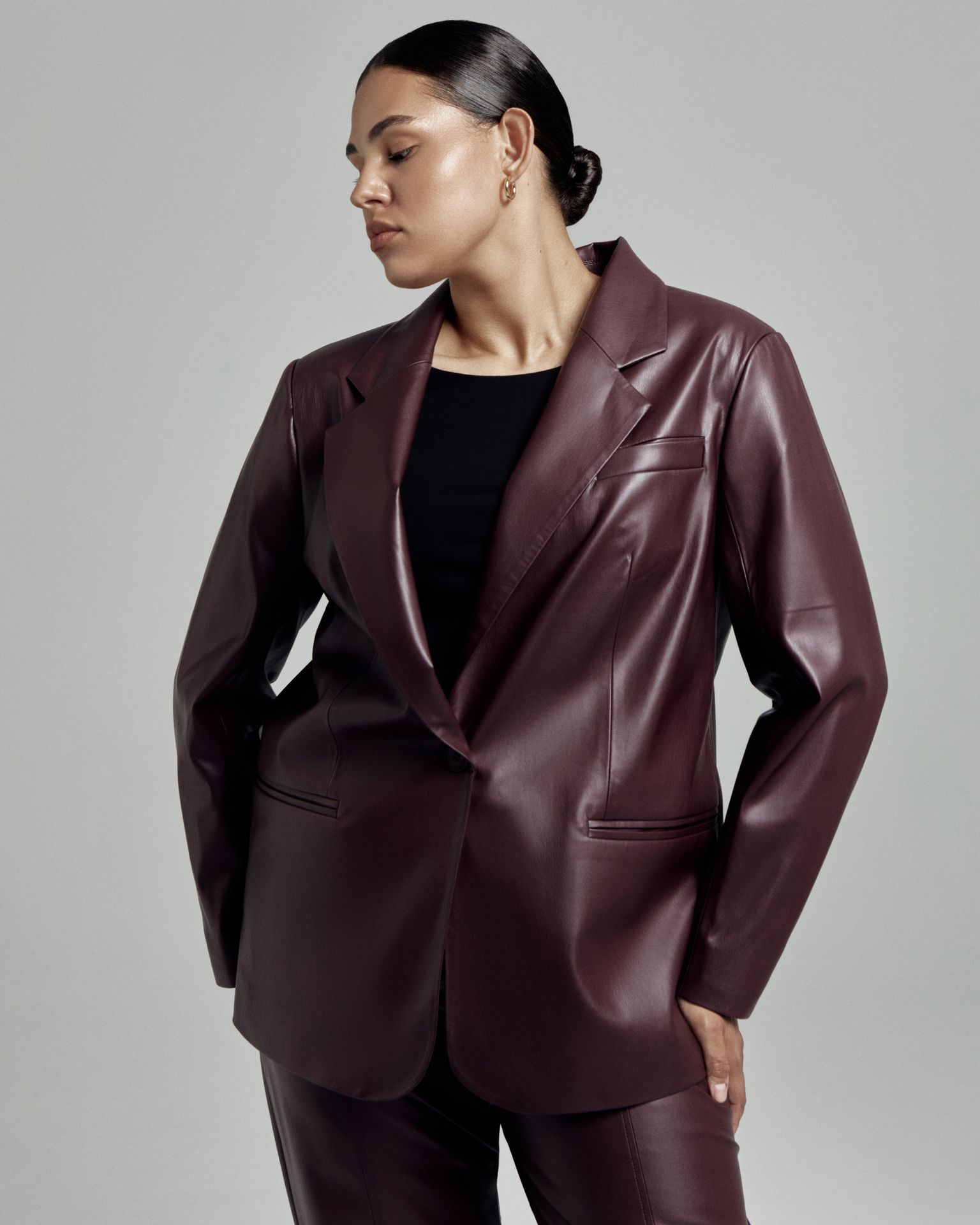 Жакет из экокожи