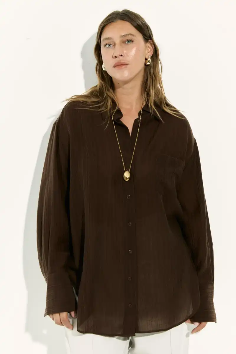 Рубашка полупрозрачная