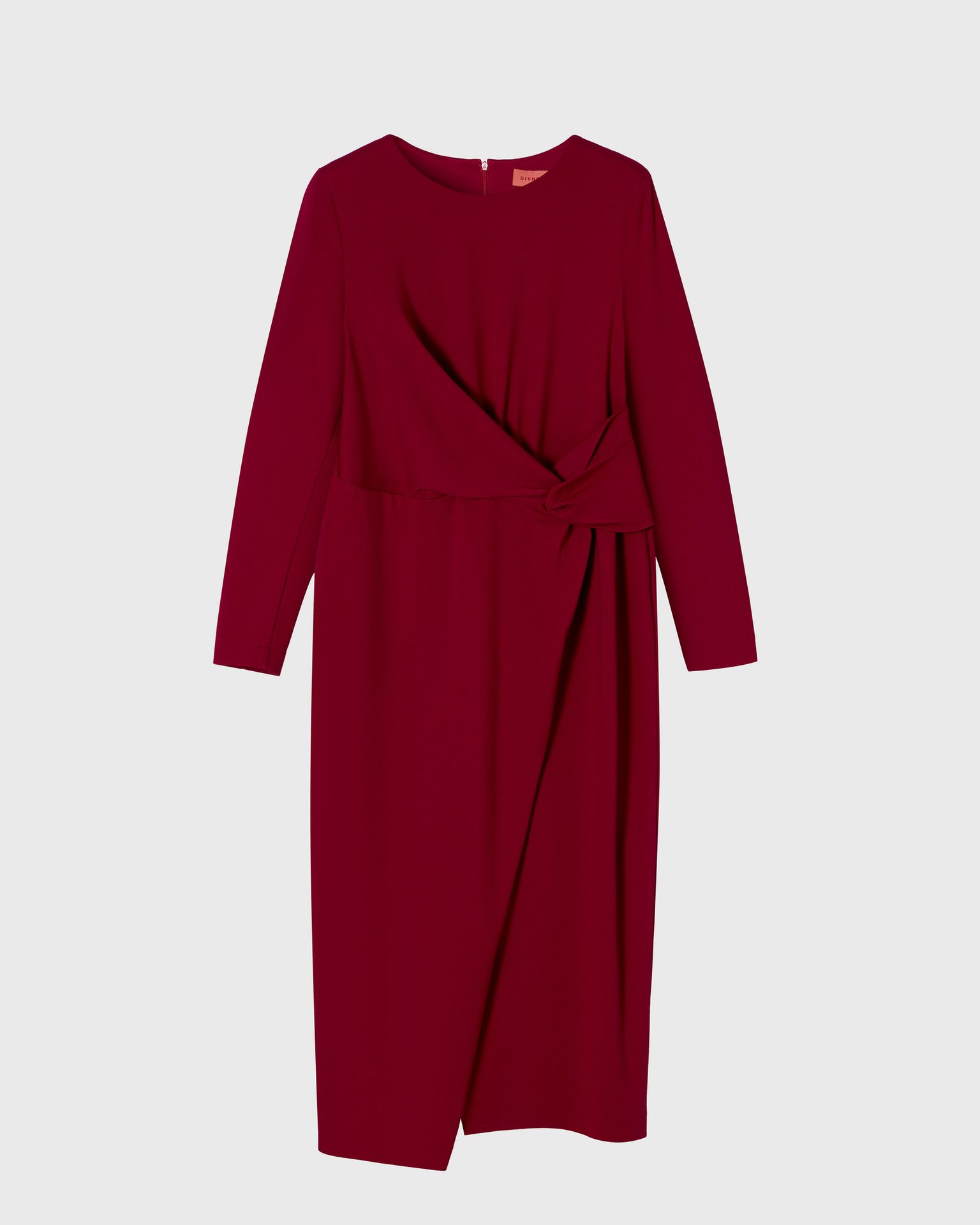 Платье трикотажное с узлом